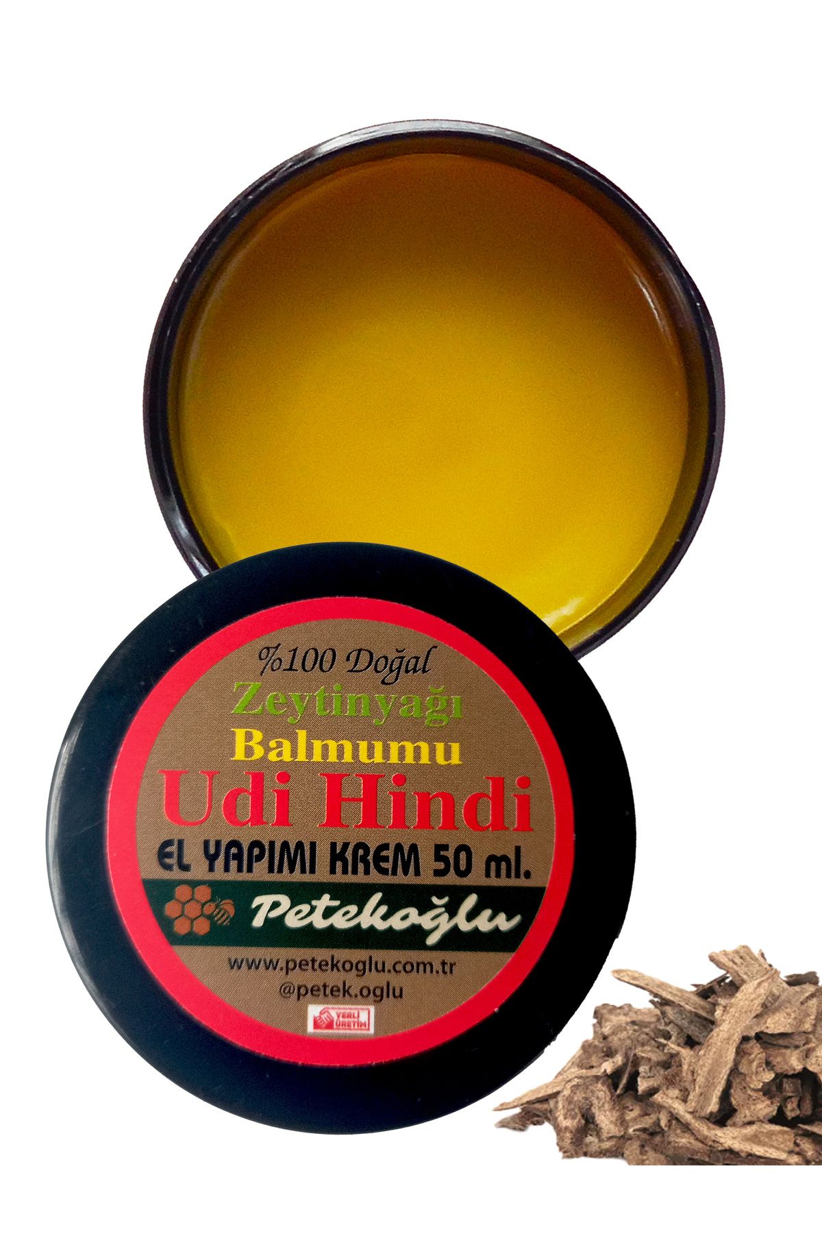 Petekoğlu (50ml) Udi HindiKrem Doğal Balmumu...