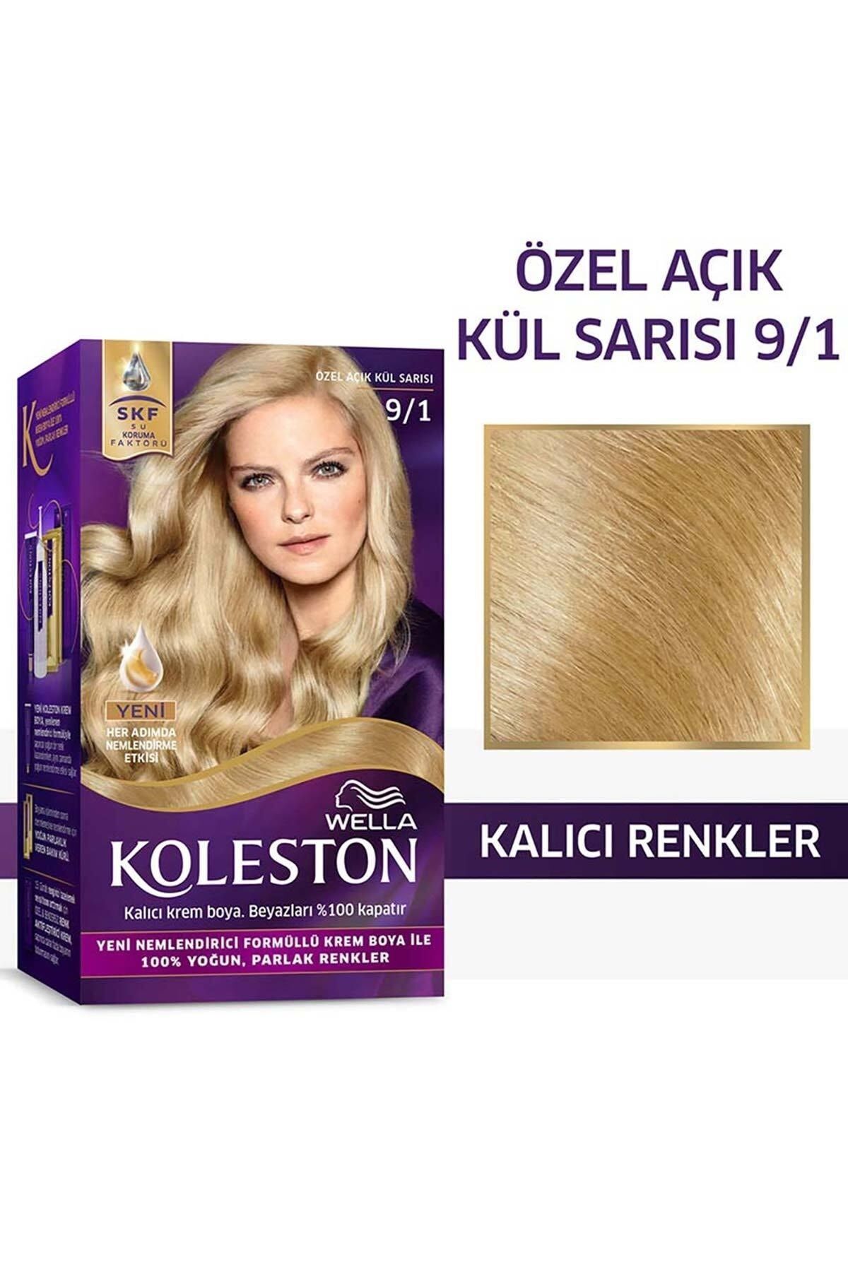 Koleston Kit Saç Boyası 9/1 Özel Açık Küllü Sarı