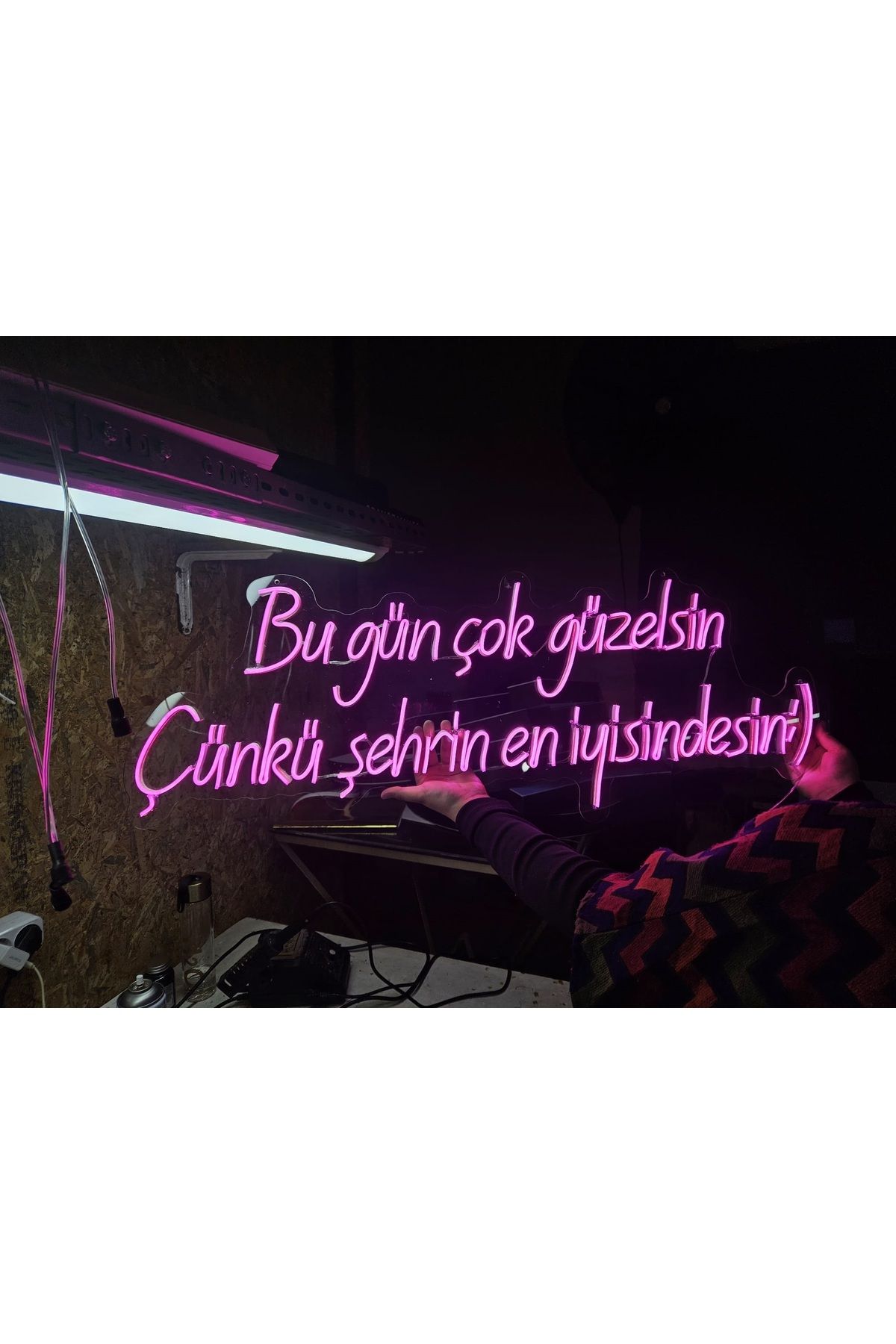 En Güzel Günde Bu Gün ÇokGüzelsin Neon Led Ta...