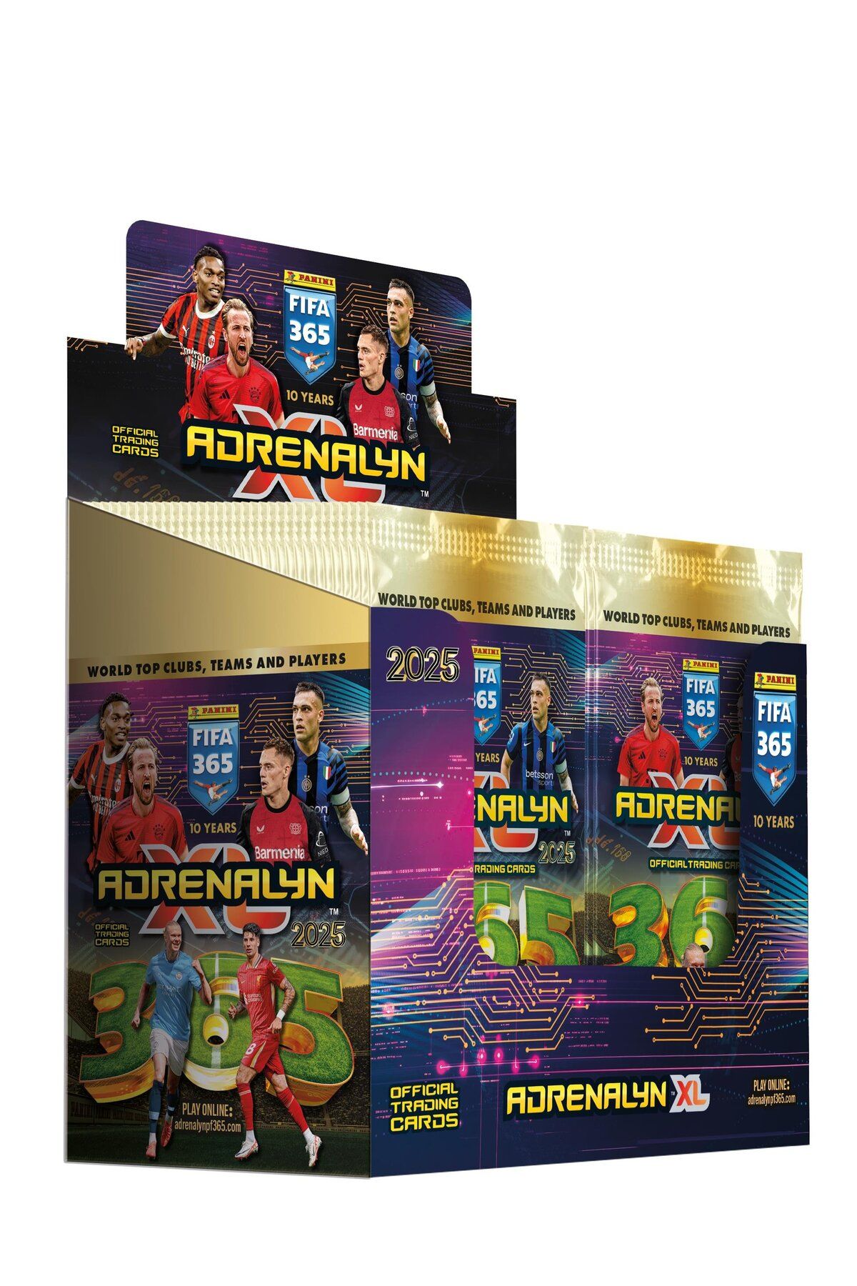 Fifa 365 AdrenalynXL 2025 Booster Trading Card 5'li Paket Seti (5 pakette 30 Kart)