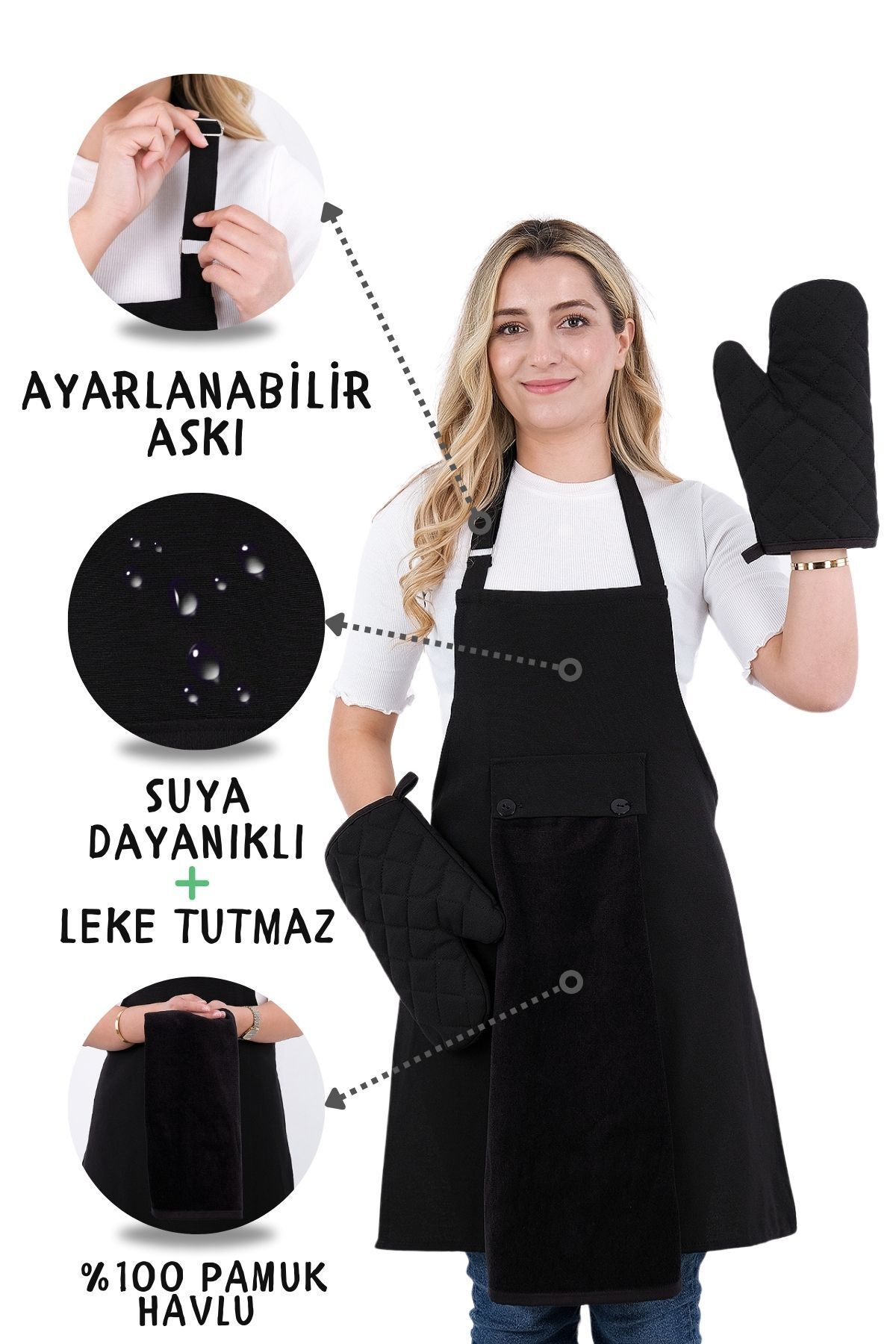 sevilyaStar Ayar AskılıHavlulu 4lü Mutfak Önl...