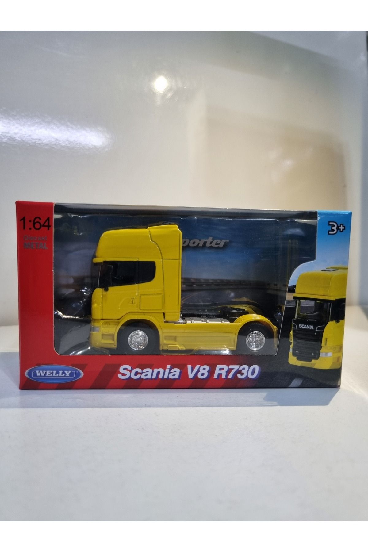 Diecast Model Araç 9 Cm Scania V8 R730 Metal Çekici Oyuncak Tır Kafa