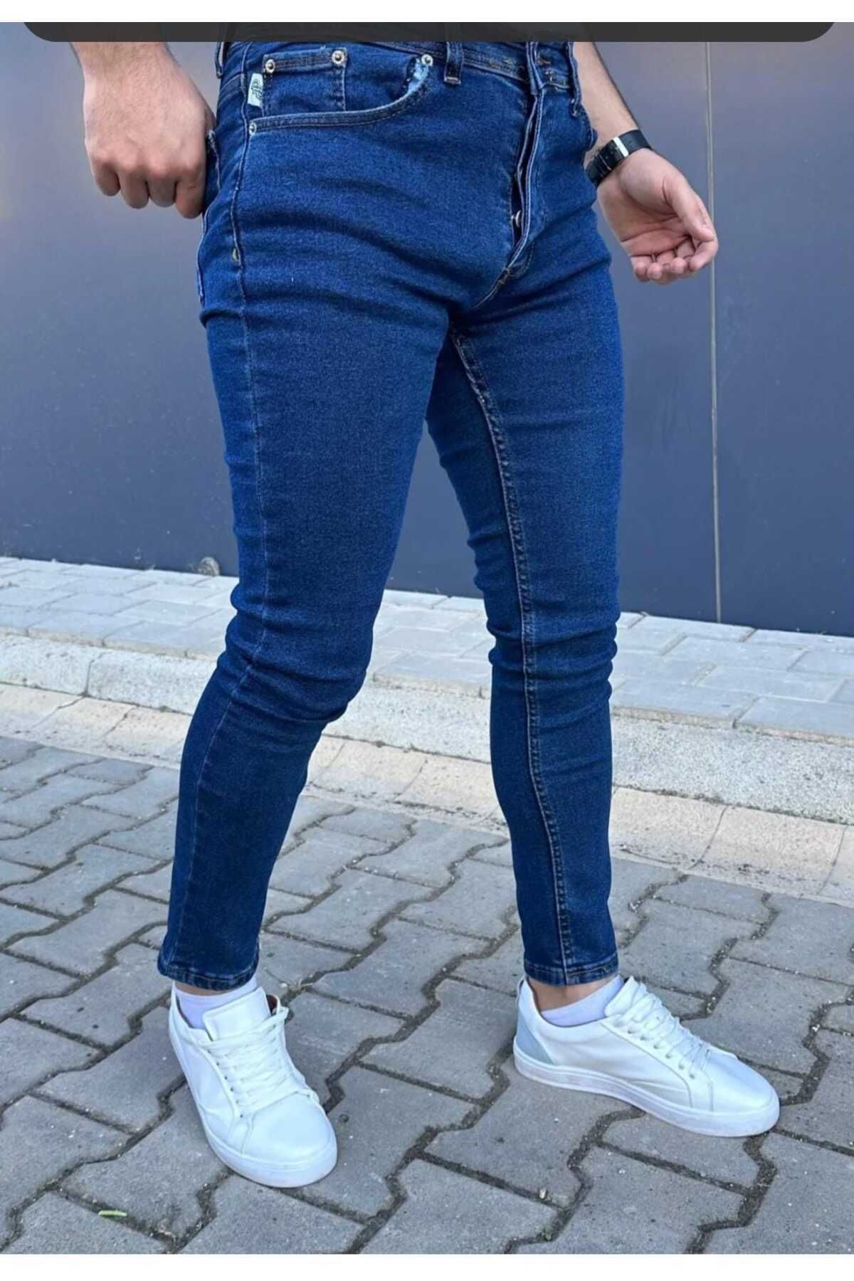 DrontinErkek Mavi Kot Jeans