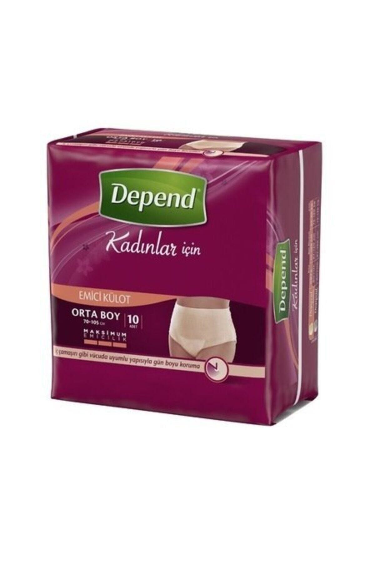 Depend M Beden Kadın Emici Külot 10 Lu