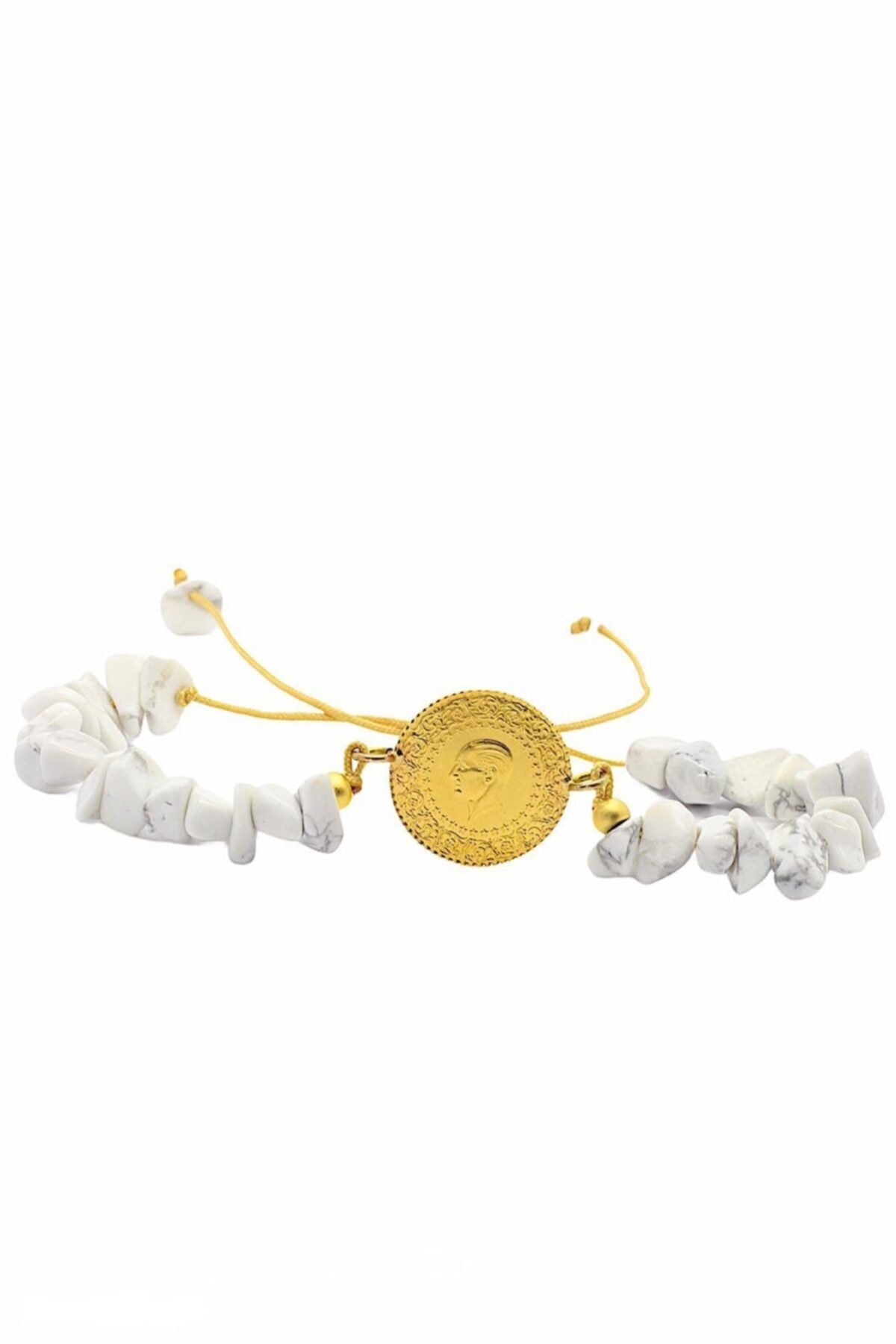 CiGOLD Taşlı Çeyrek Altın Bileklik 22 Ayar Altın 1,75 gr