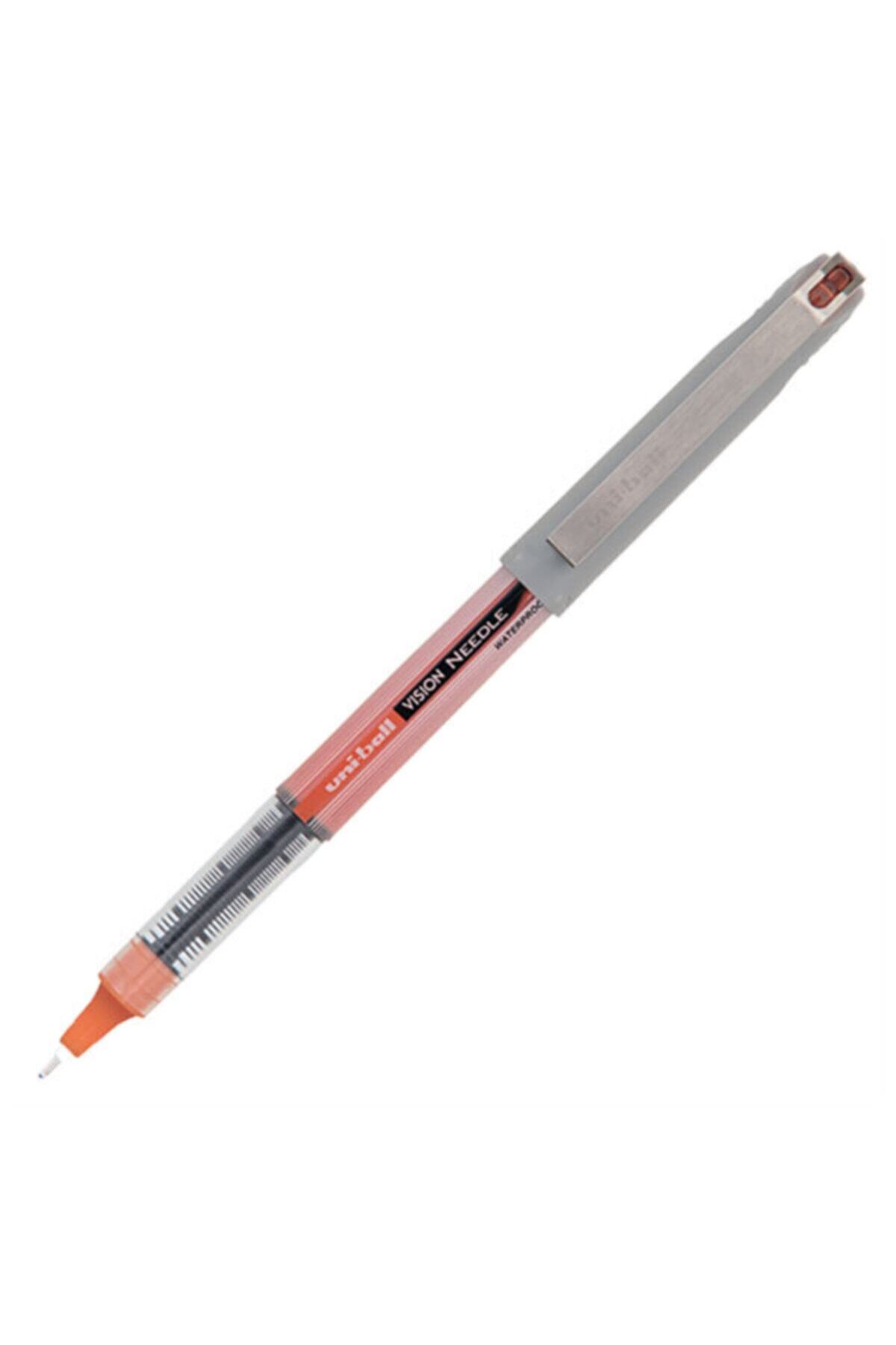 UNİBALL Uniball Vision Needle Ub-187 Roller Iğne Uç Kalem 0.7 Turuncu
