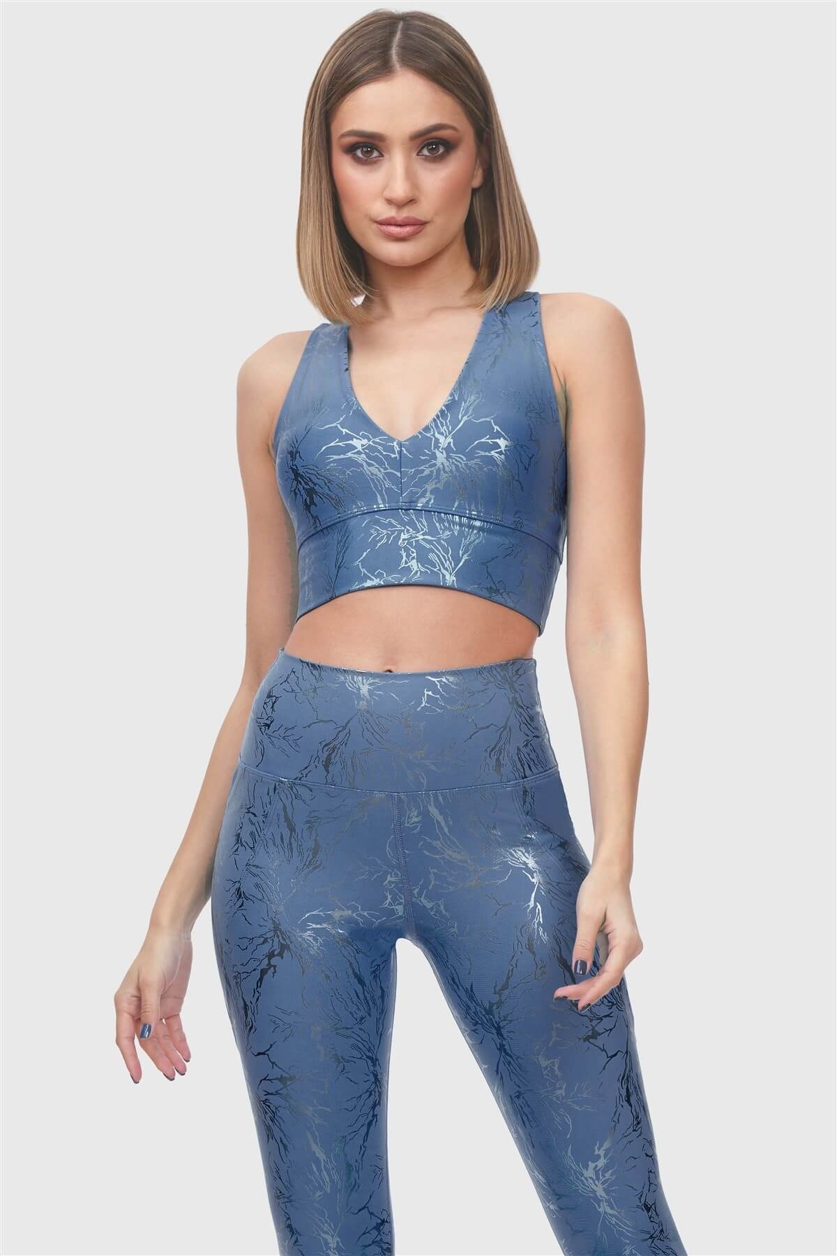 Superstacy Glitter Spor Büstiyer Mavi