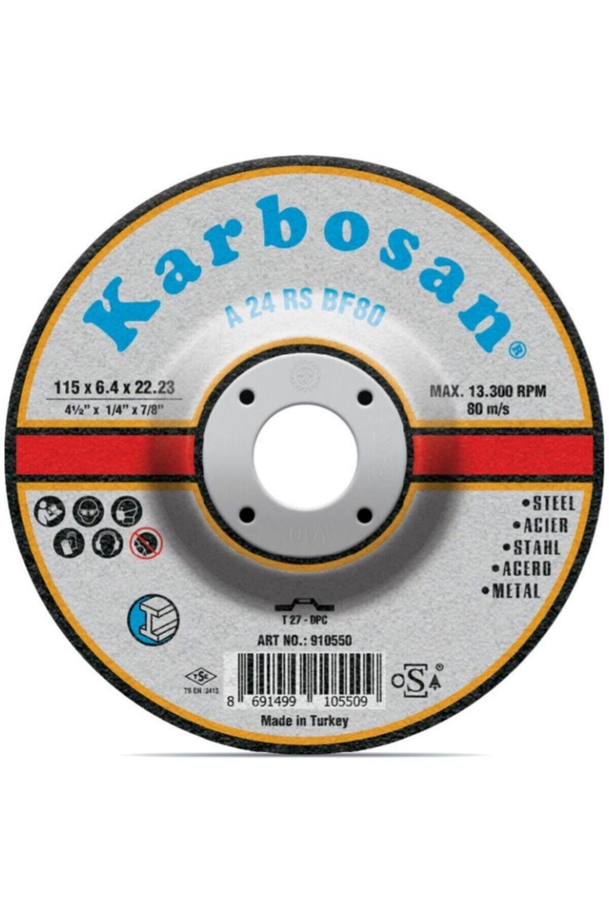 KARBOSAN 115 X 6.4 X 22.23 Mm Metal Taşlama Diski
