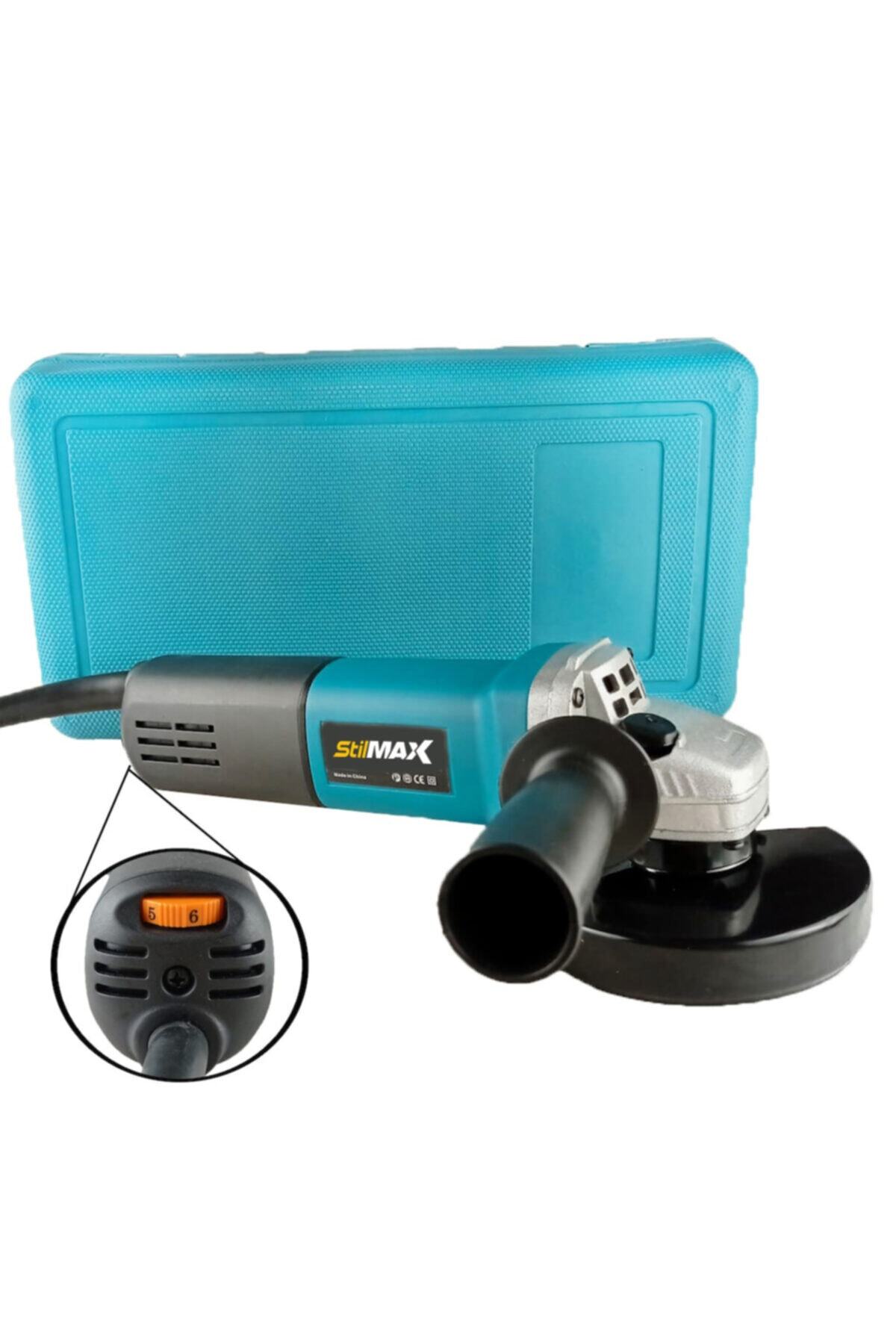 stilmax 6 Kademe Devir Ayarlı Taşlama Spiral Makinesi 11-125mm 2600 W Taş Hediyeli Çantalı