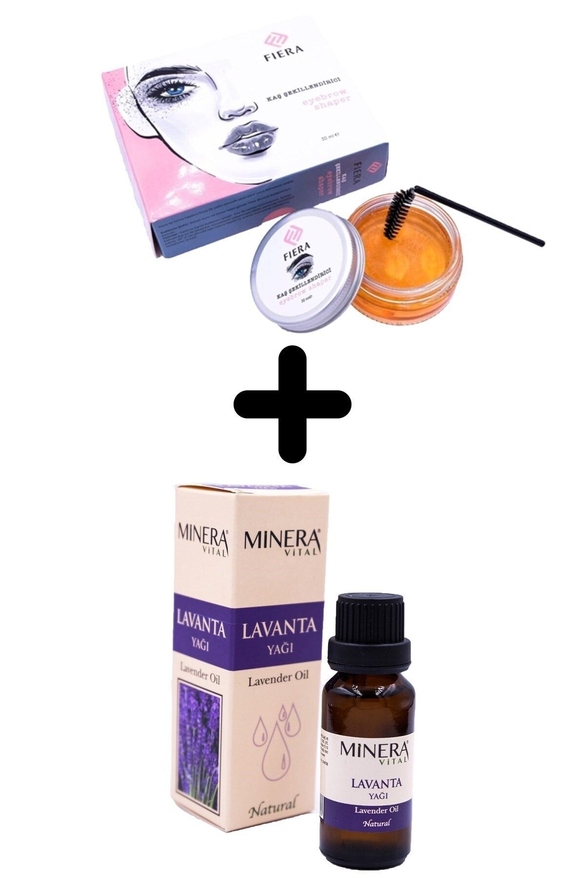 pazariz Fiera Kaş Bakım Şekillendirici Wax Seti & Naturel Lavanta Yağı 2