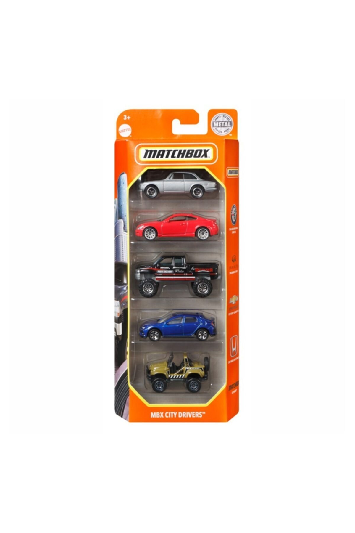 Matchbox 5'li Araba Seti C1817 Gvy42 Mbx City Drivers