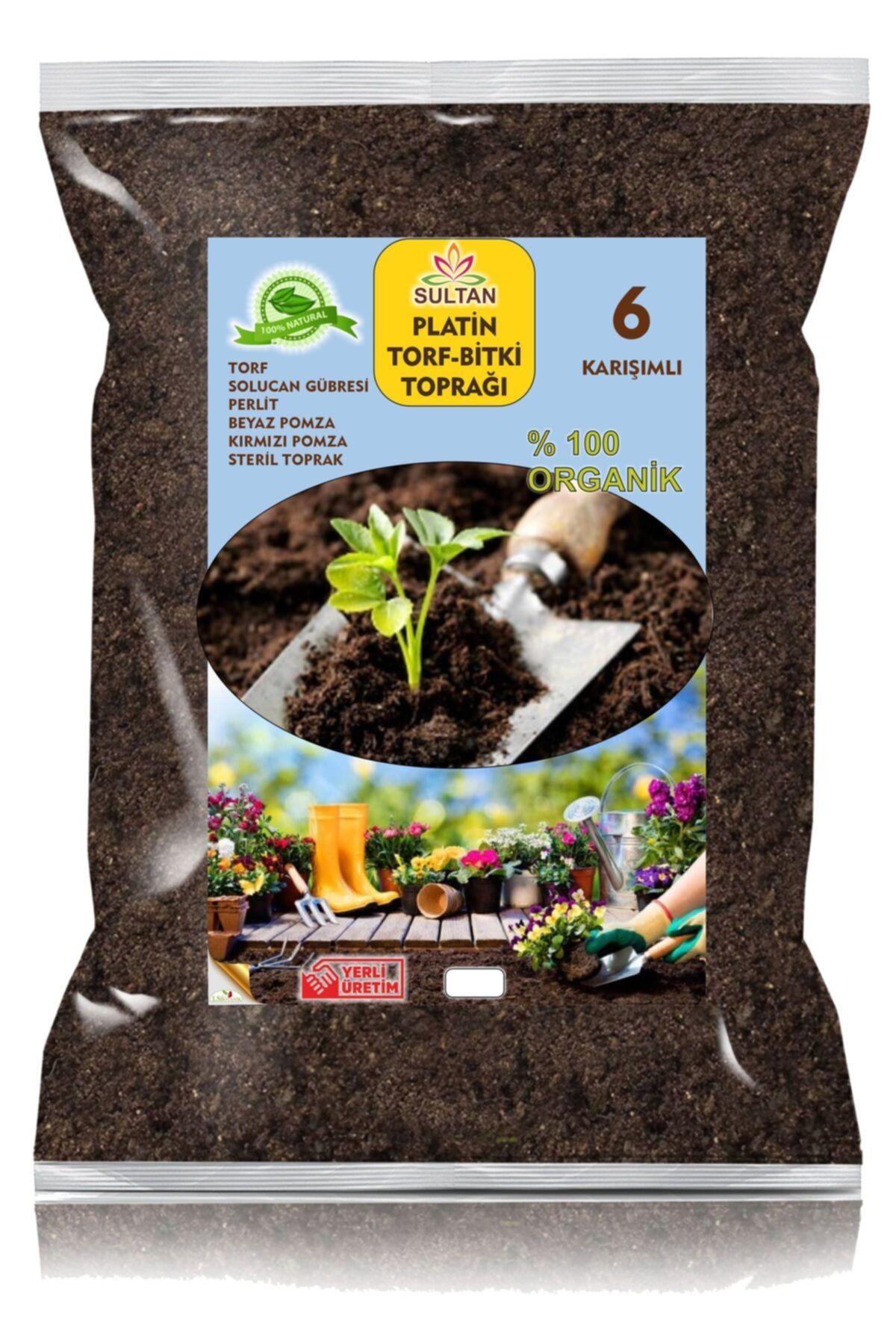 LS BOTANİK Ls Botanik 6 Karışımlı Platin Torf Bitki Toprağı 5 lt