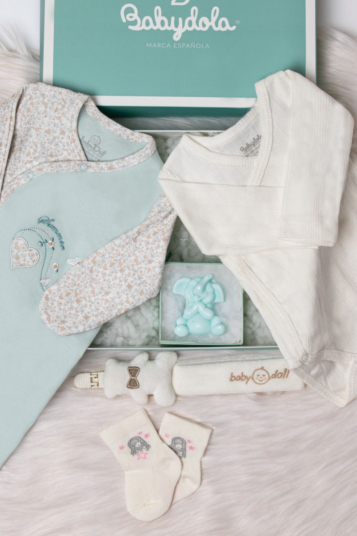 Babydola Bebek Hediye Kutusu Yenidoğan Kız Bebek Tulum Hediye Paketi