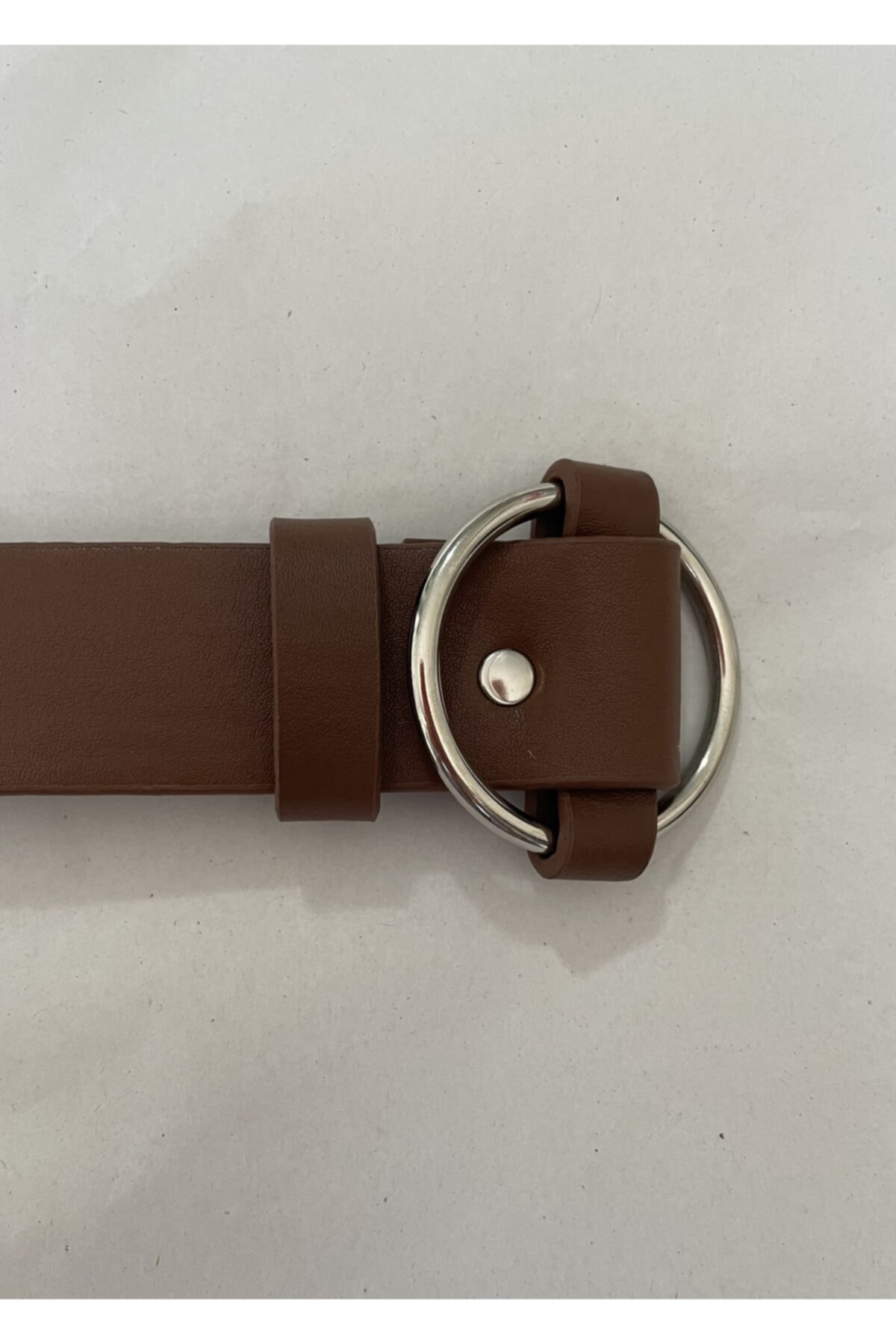 KİLİGİSTANBUL Kahve Halka Tokalı Kemer