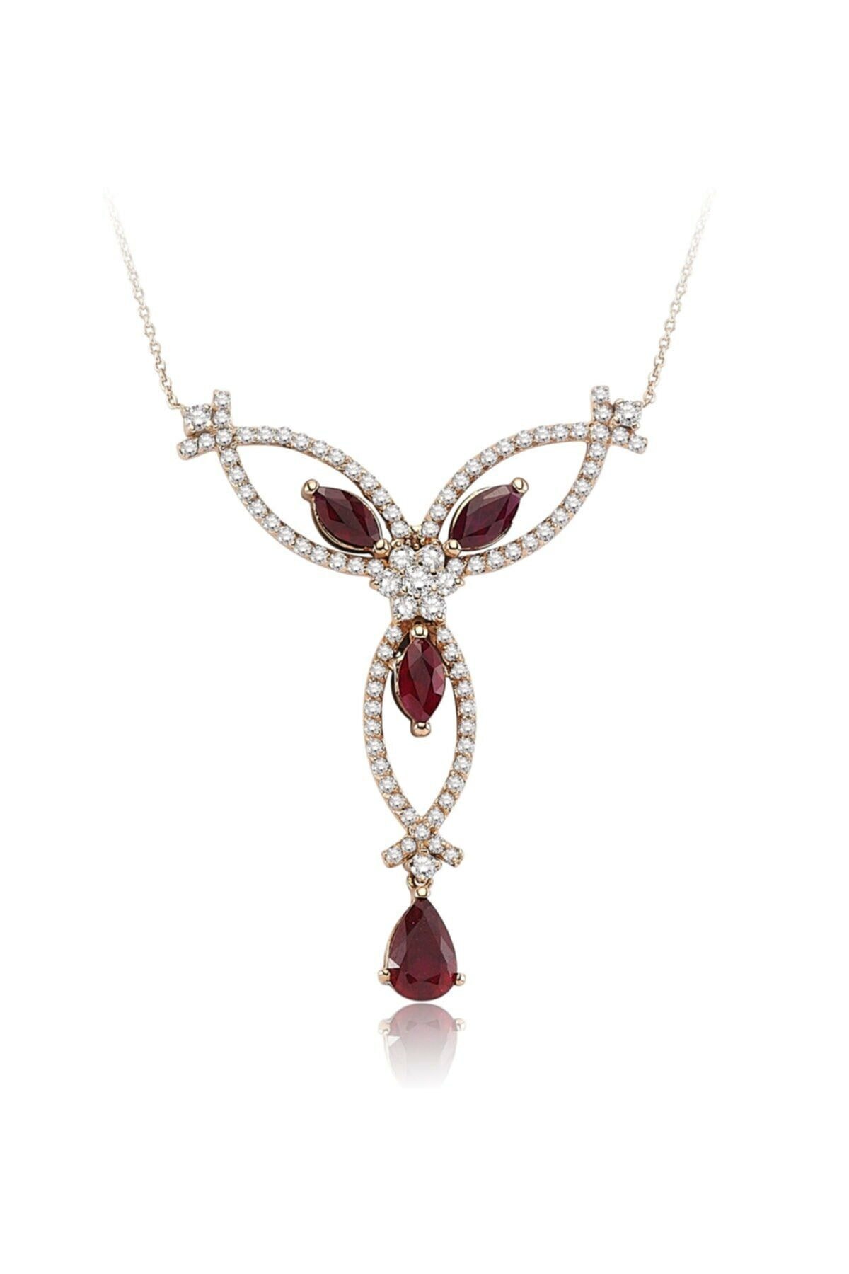 pırlantam 1.71 Ct. Pırlanta Yakut Kolye