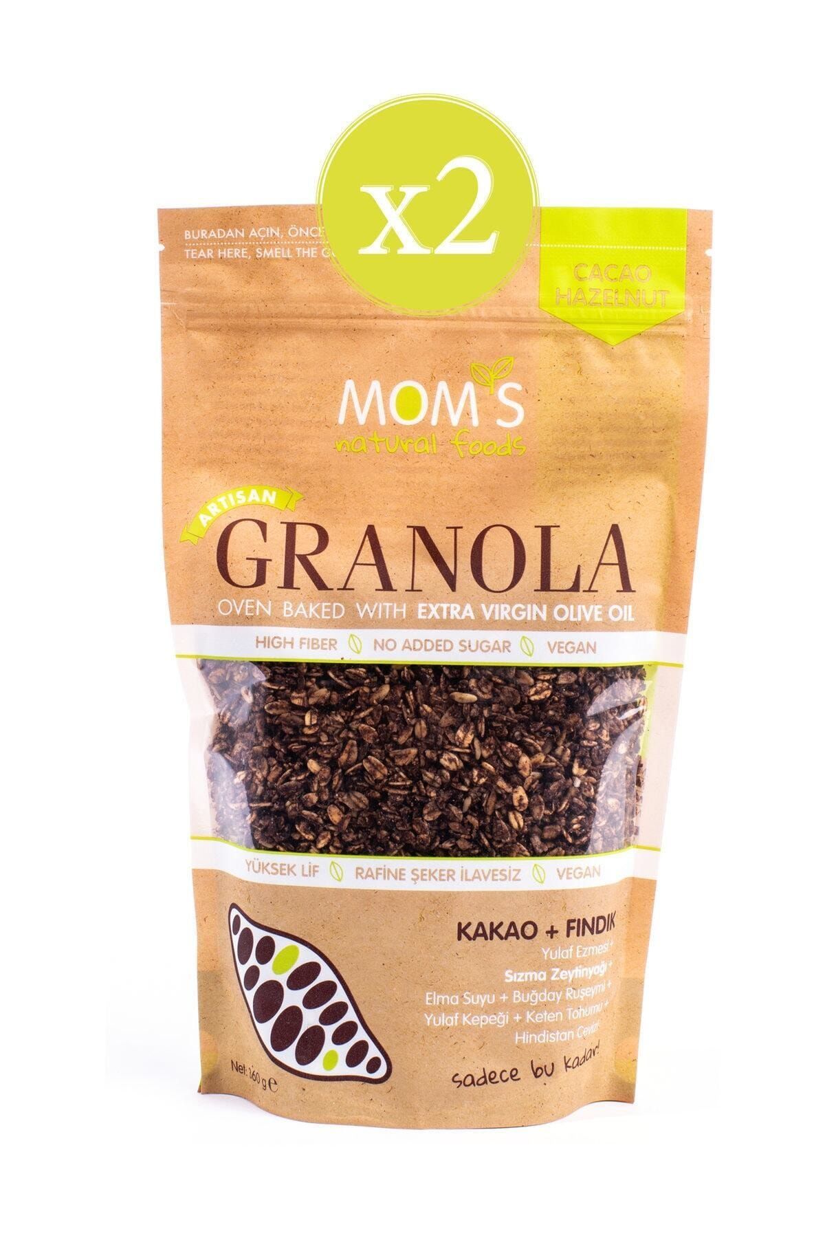 Mom's Natural Foods Mom's Granola Kakao Ve Fındık 360 gr X 2