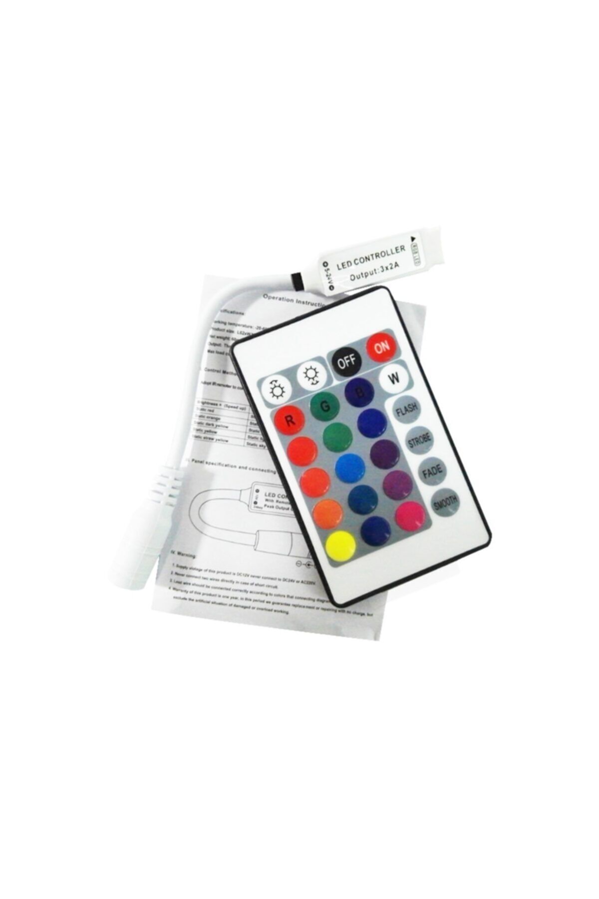 ZAUSS Ir Uzaktan Kumandalı Şerit Led Dimmer Led Işık Kontrolü 12v/24