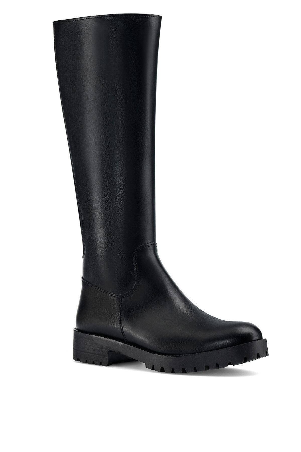 Nine West Korle3 1pr Siyah Kadın Düz Çizme