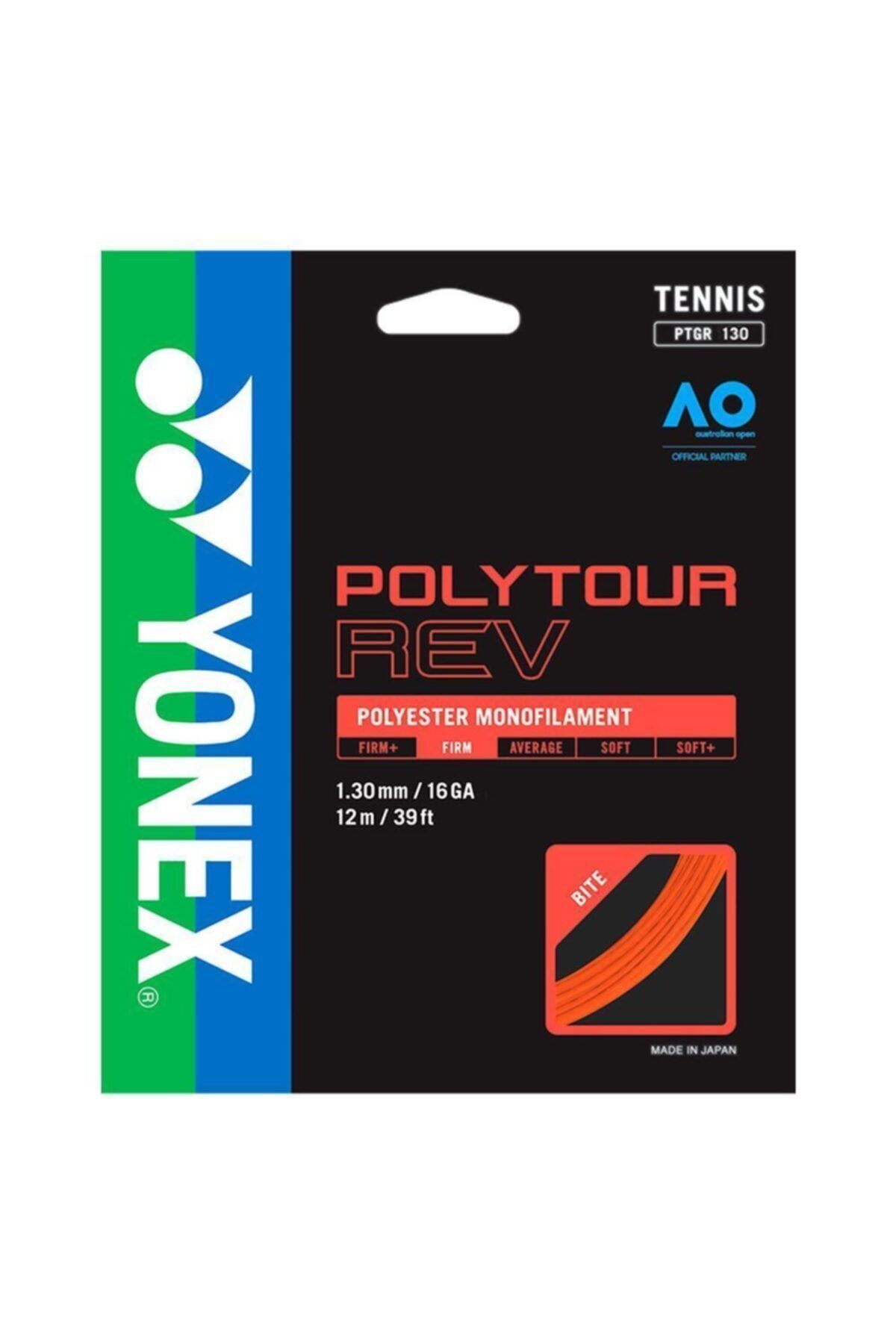 YONEX Poly Tour Rev 1.25 / 12m Turuncu Tenis Kordajı