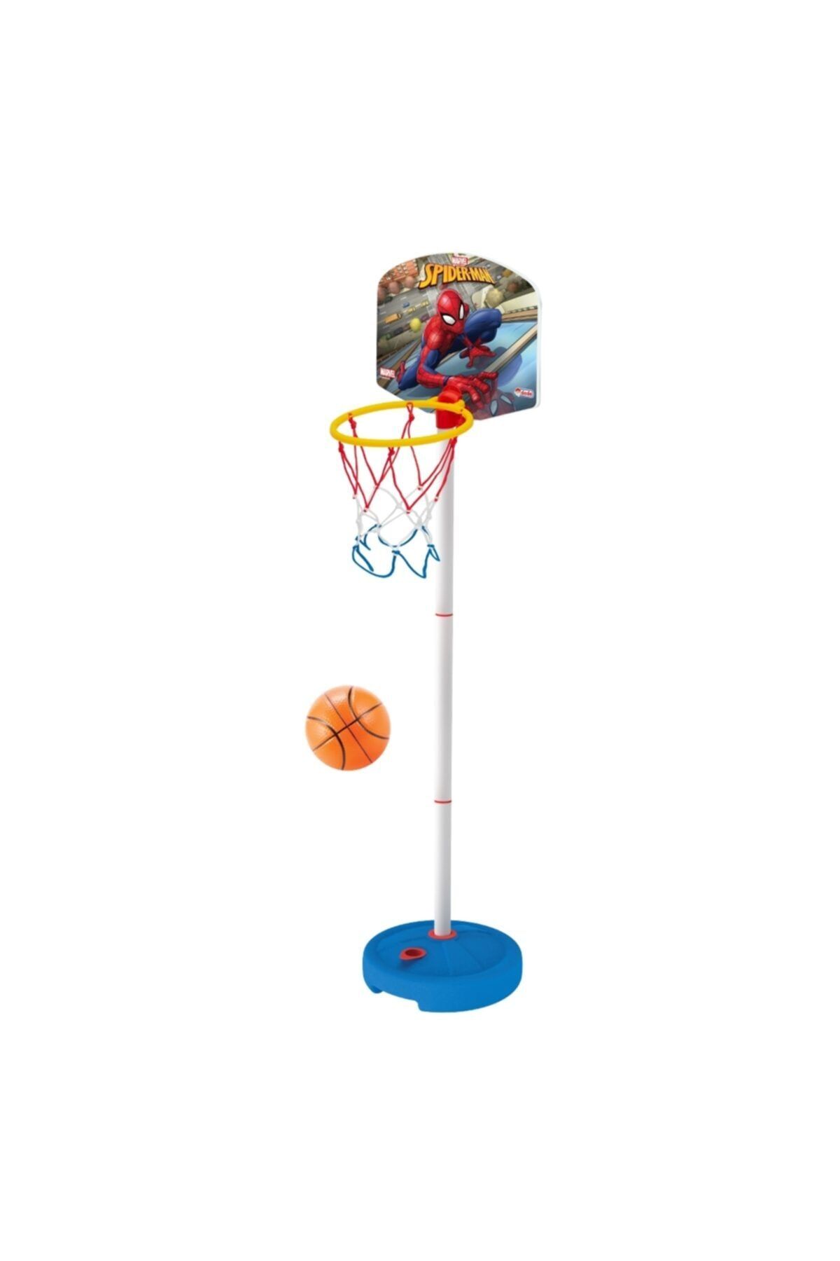 DEDE Beyaz At - Spiderman Küçük Ayaklı Basketbol Potası. - Beyaz At