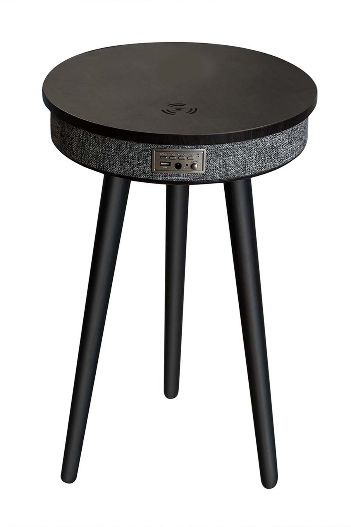 The Mobile Bluetooth Hoparlörlü Wifi Şarj Akıllı Ahşap Sehpa
