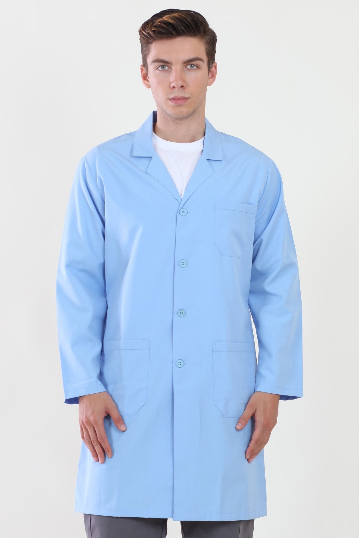 ModaCanel Moda Canel Açık Mavi Iş Önlüğü Işçi Önlüğü