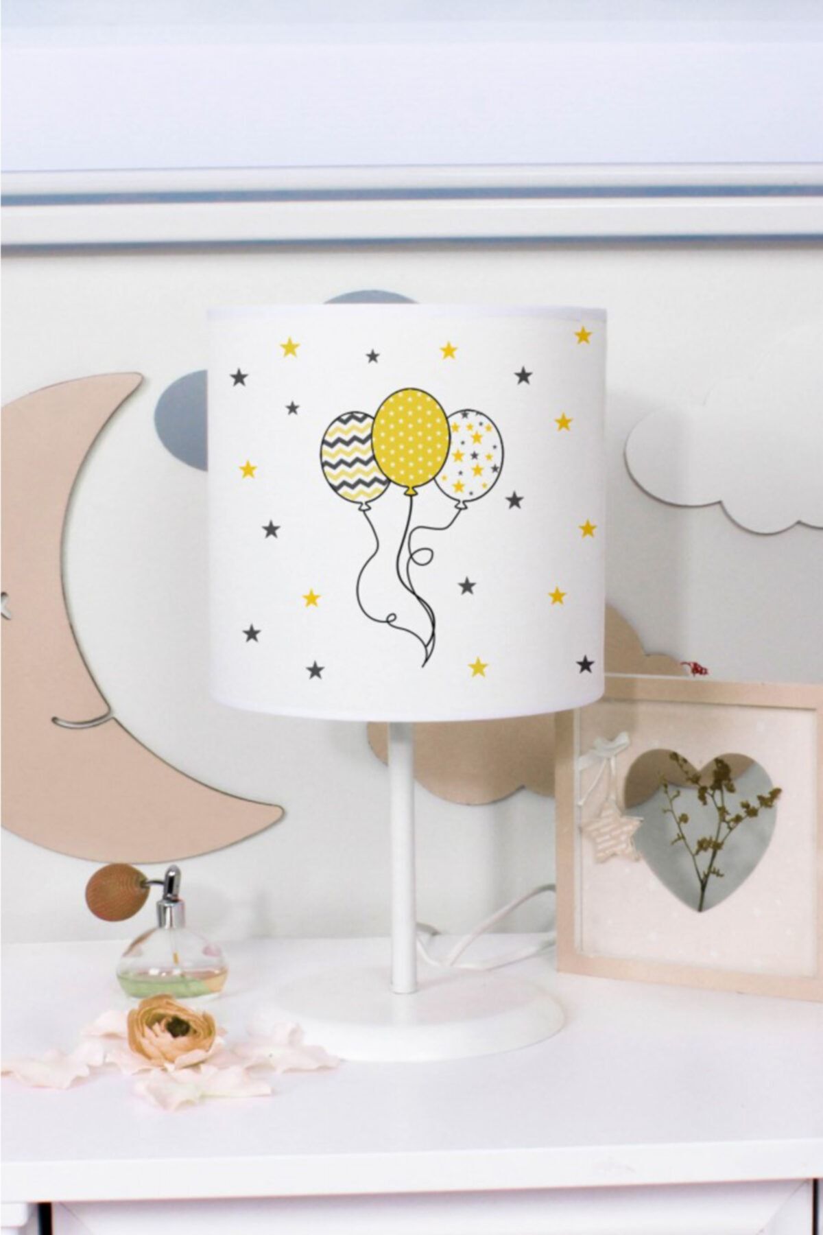 Beshick Üç Balonlu Çocuk Odası Abajur