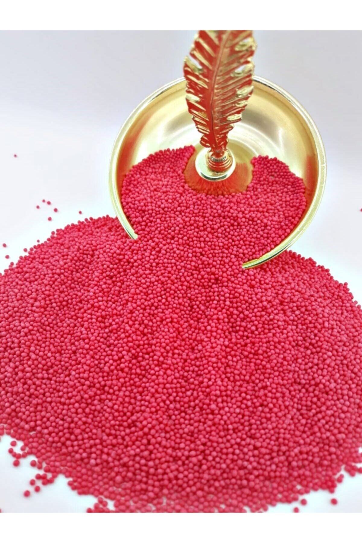 PASTA VİTRİN Kas Kas Şeker Pasta Süsü Kırmızı - 100 Gr