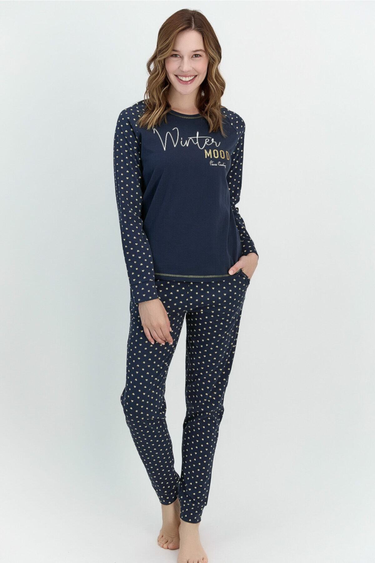 Pierre Cardin Winter Mood Lacivert Kadın Pijama Takımı