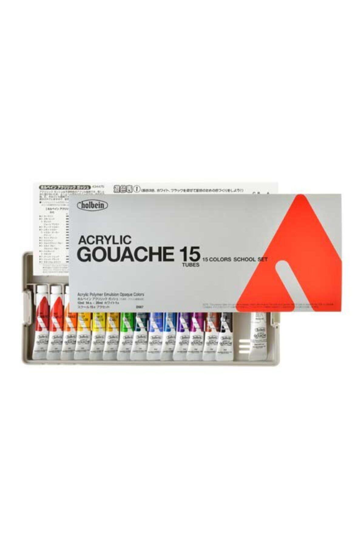 Holbein Akrilik Guaj Set - 15 Renk