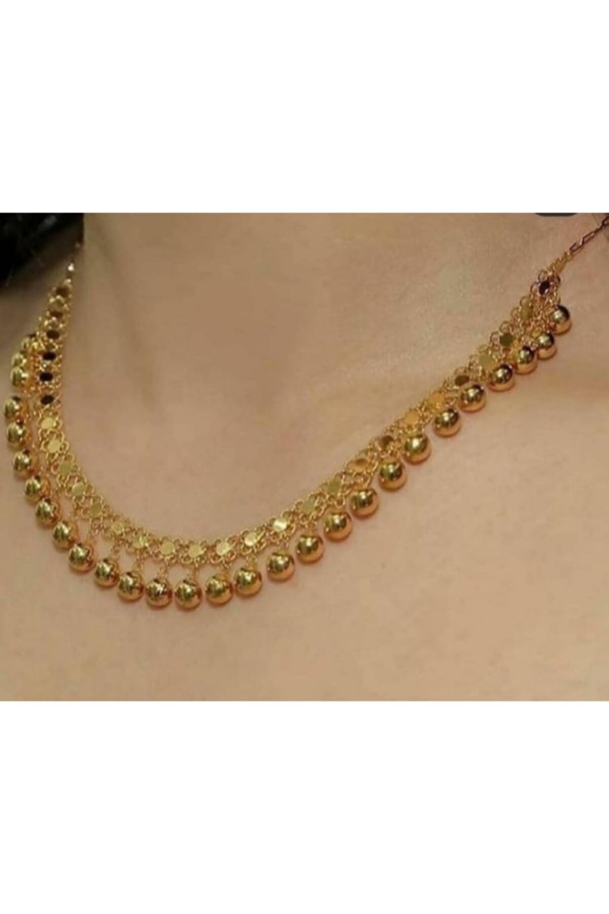 accessorize eylull Altın Kaplama Kişniş Kolye