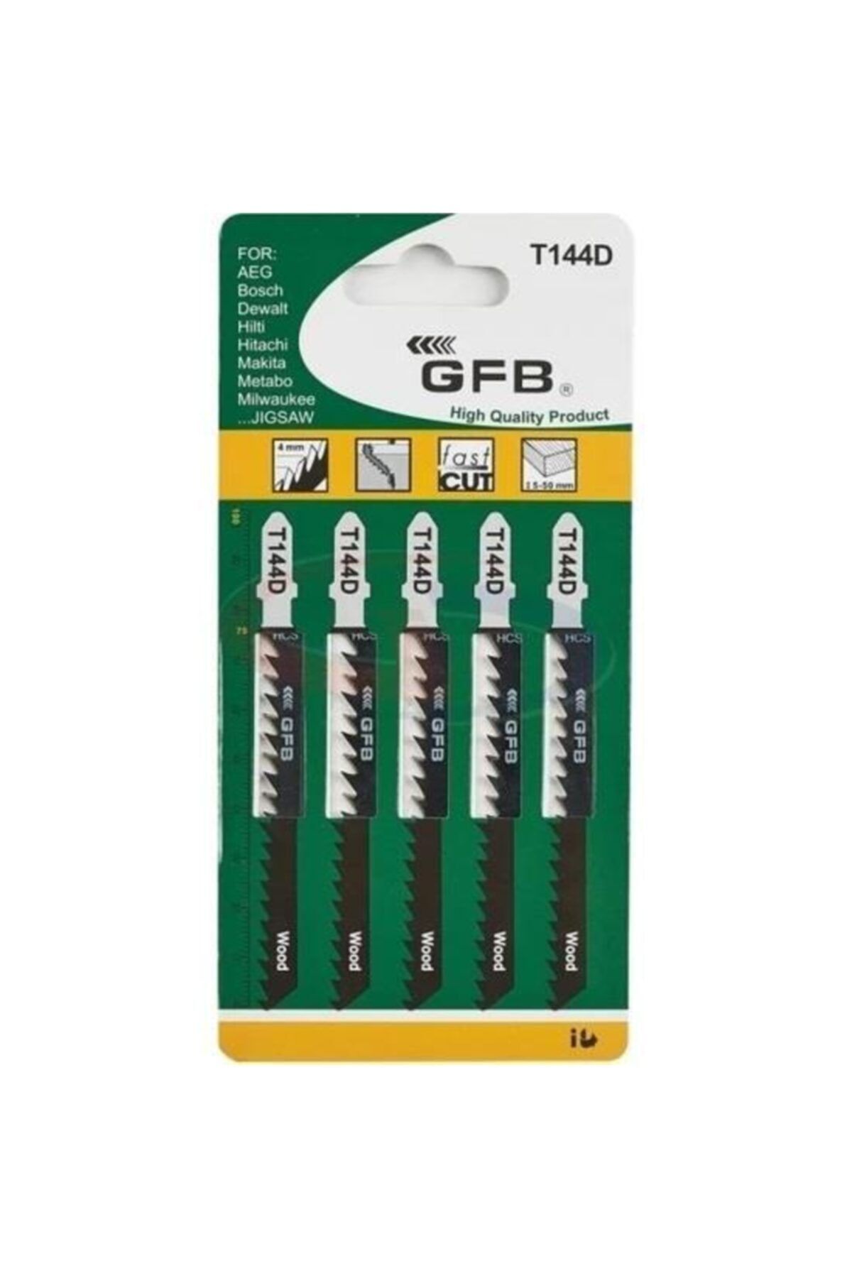 GFB T144d Dekupaj Ağzı Ahşap Hcs 5 Li Paket