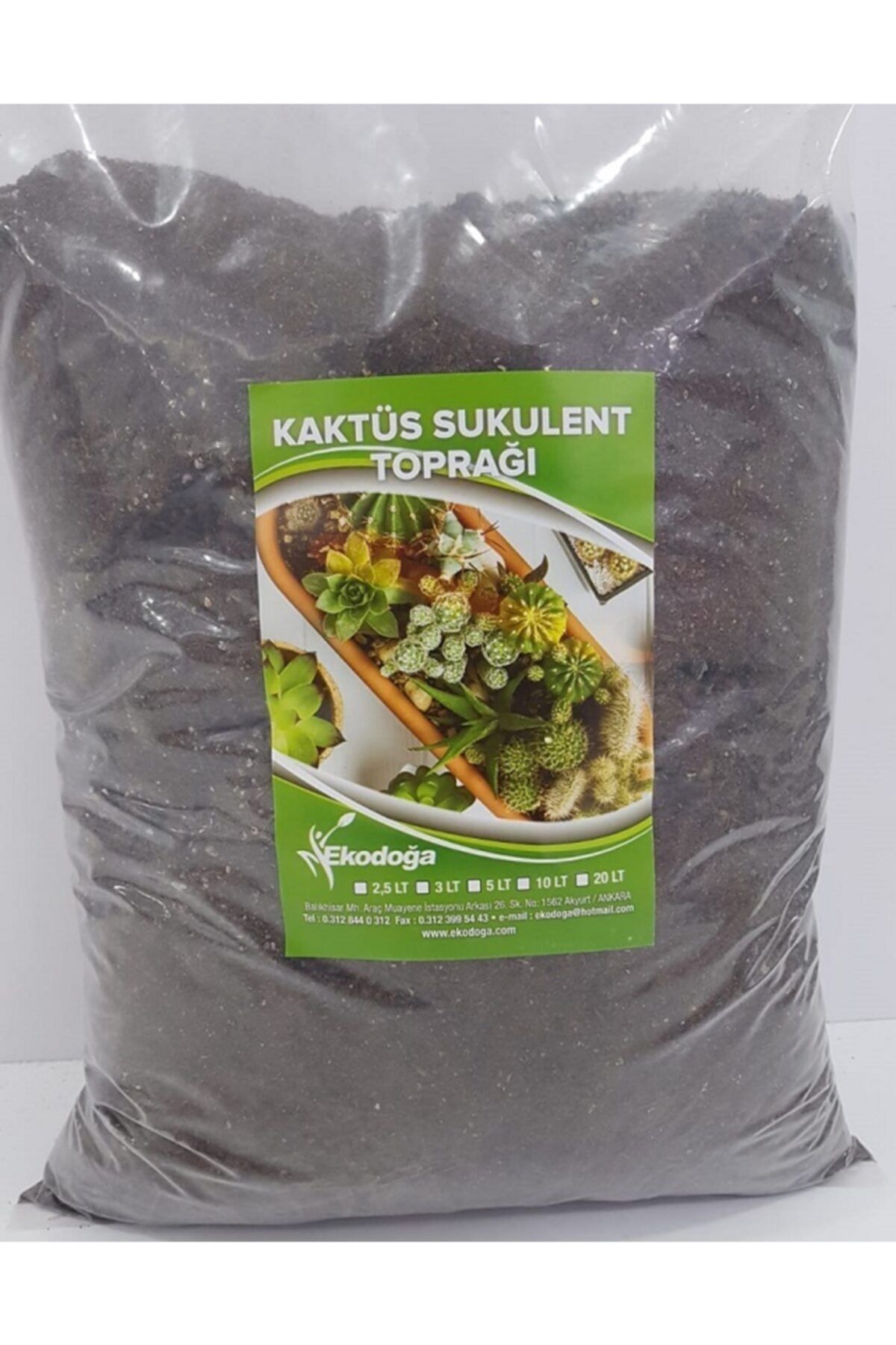 Doğalsan Tarım Kaktüs Sukulent Toprağı 10 Litre - Teraryum Için Uygun Toprak Ithal Torf Toprak Pomza Vermikulit