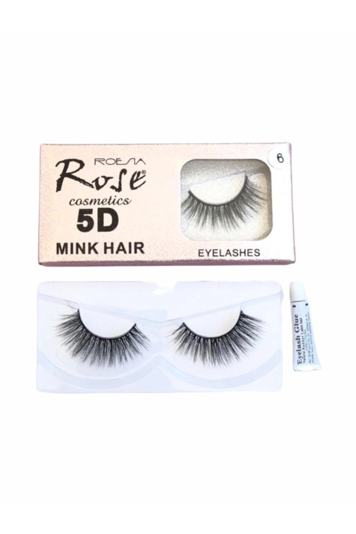 Roesıa Rose Cosmetics 5d Model İpek Takma Kirpik No:6