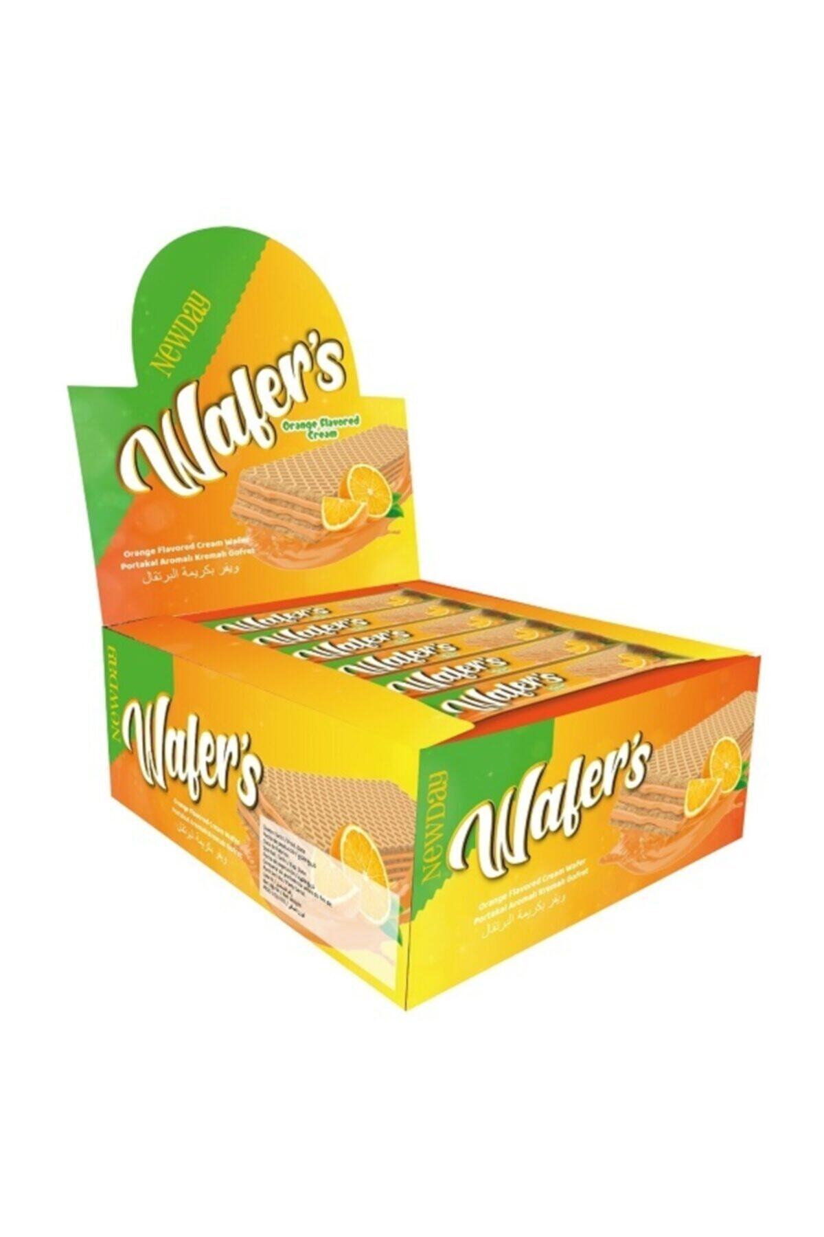newday Wafers Portakallı Gofret 20 gr  24 Adet
