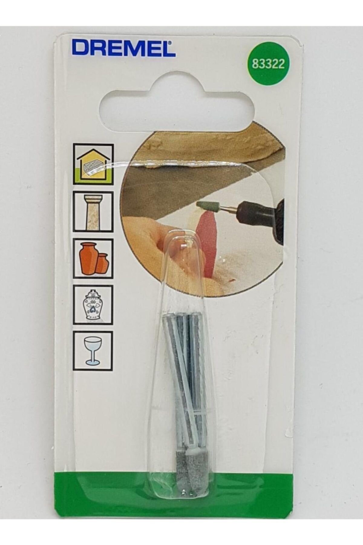 Dremel 83322 Silikon Karbon Zımpara Taşı 3,2 Mm 3'lü