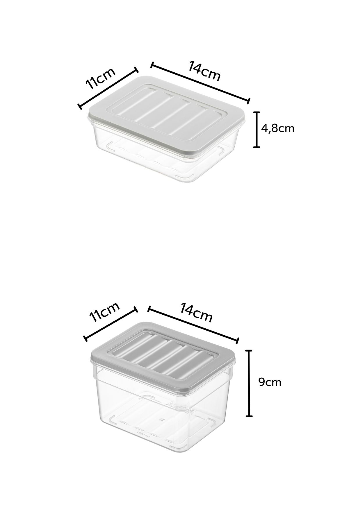 12 Parça Set Freshbox Mikrodalga ve Difrize Uygun Saklama Kabı