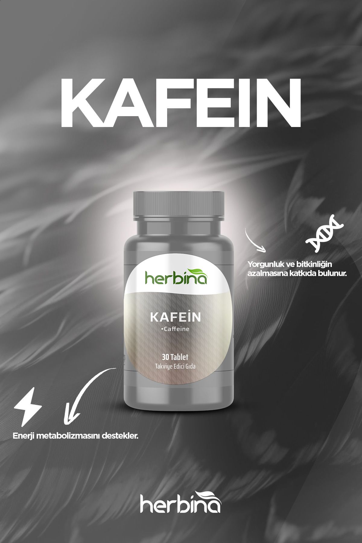 Kafein 210 mg 30 Tablet