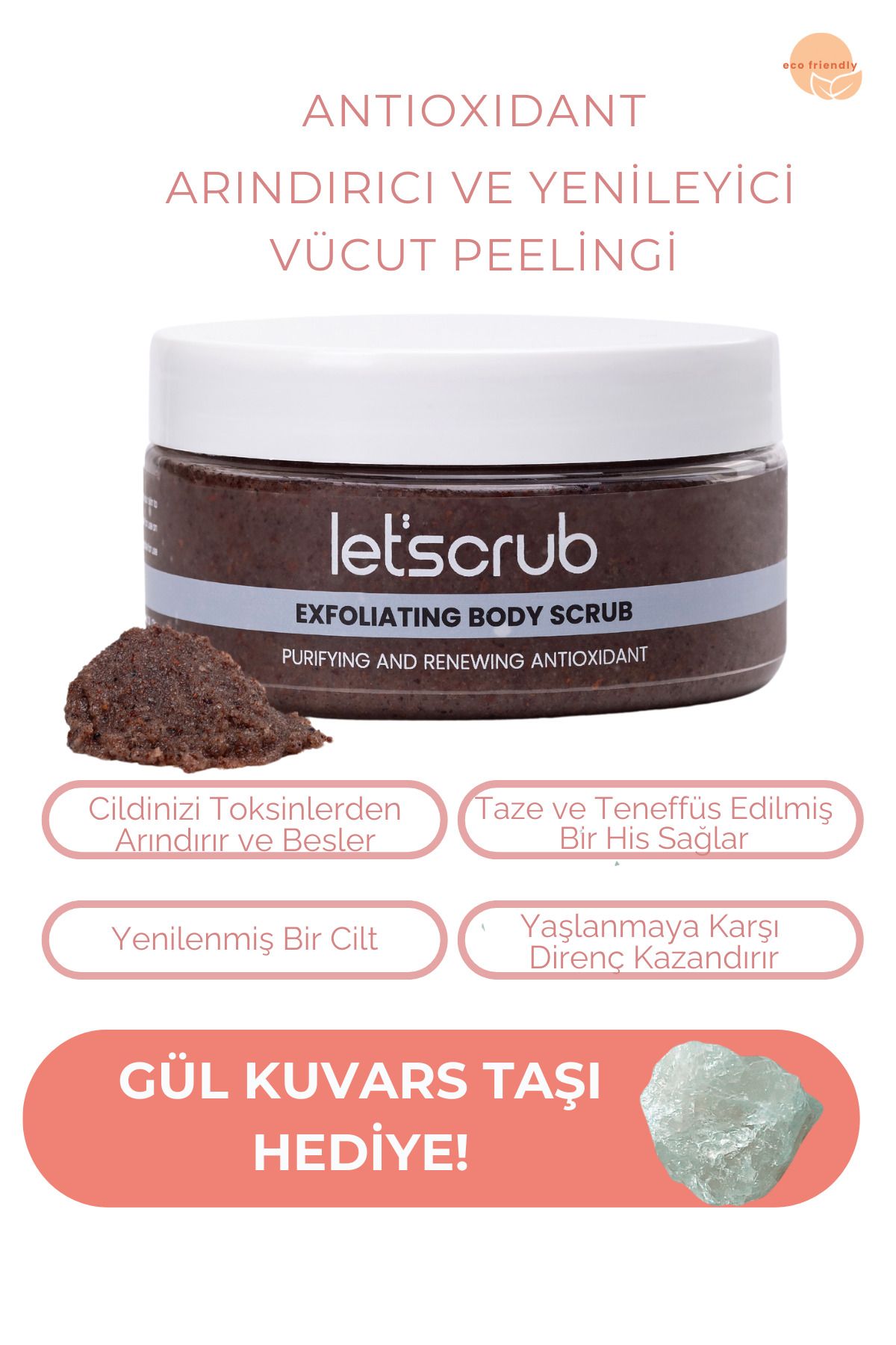 LET'SCRUBAntioxidant VücutPeelingi Üzüm Çekir...