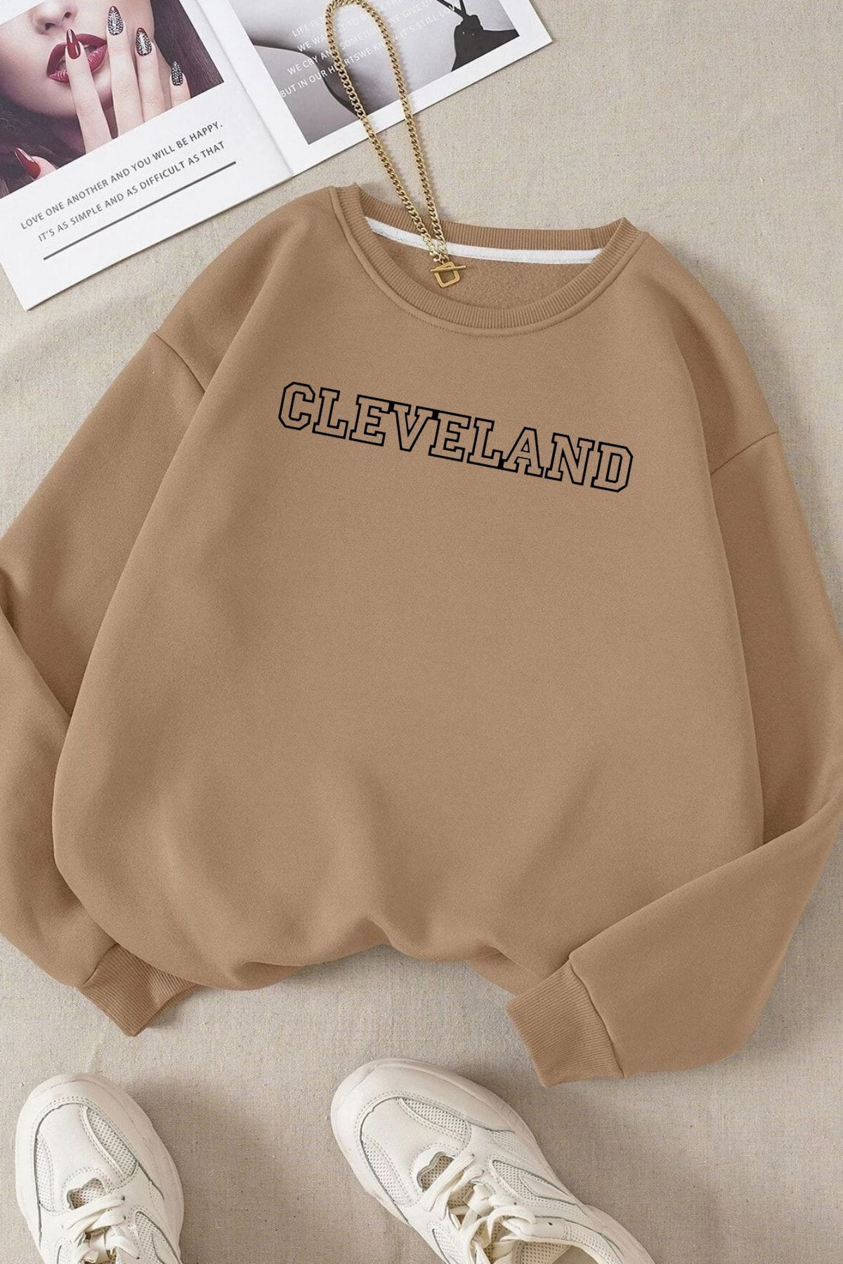 Moda Glo Unisex ClevelandBaskılı Bisiklet Yak...