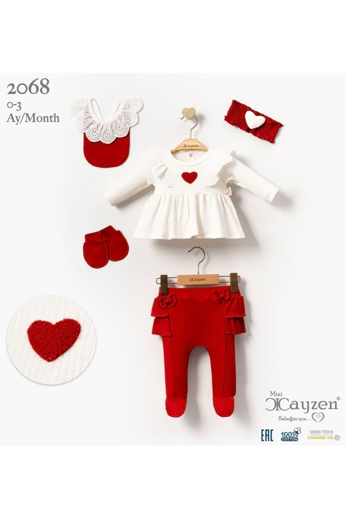 minicayzen Lottie Kız Bebek5'li Set - Pamuk S...