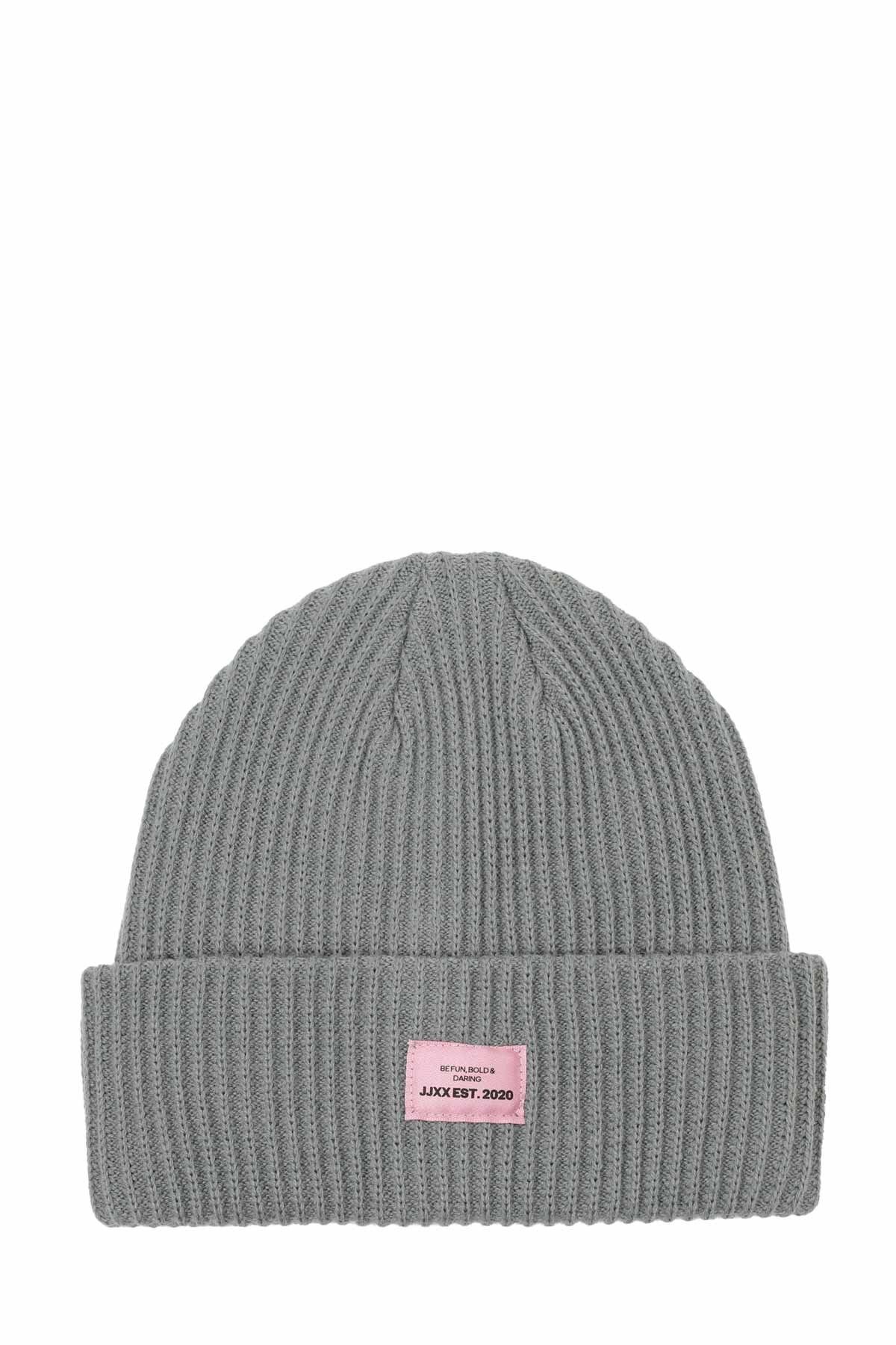 JJXX JXOTHELIA KNIT BEANIEACC Gri Kadın Şapka