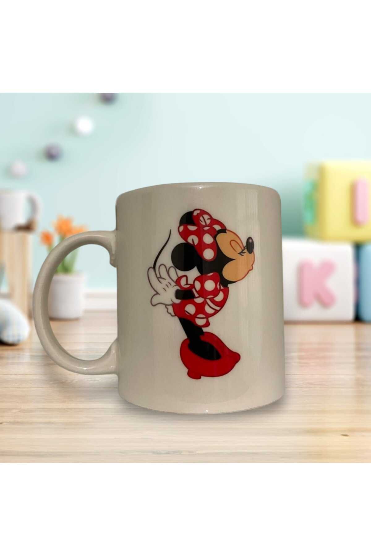 2'Li Micky Mouse Baskılı Sevgili Çift Bardağı