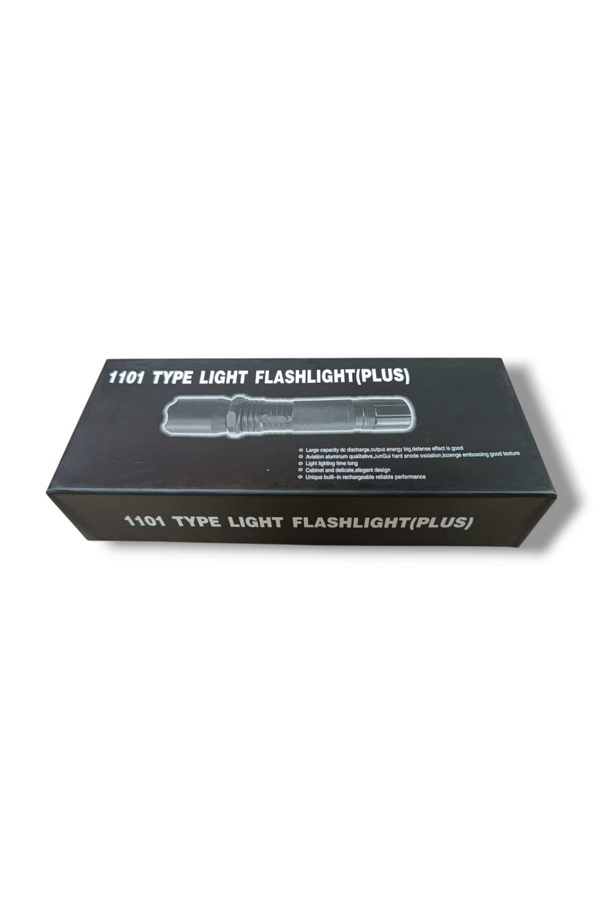 1101 TYPE LİGHT FLASHLİGHT (PLUS) Elektroşoklu 220v Şarjlı El Feneri