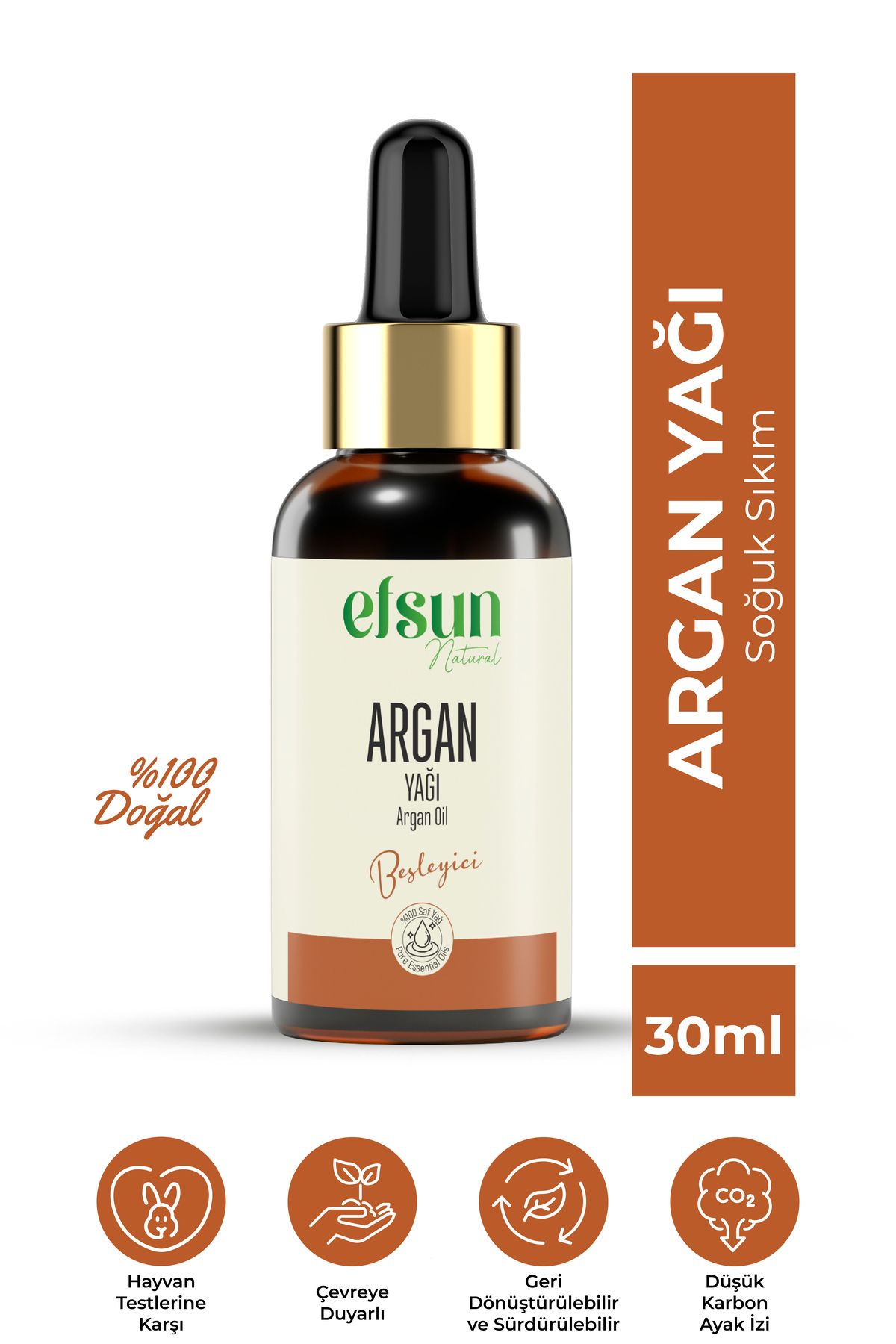 Efsun NaturalArgan Yağı %100Saf ve Doğal Soğu...