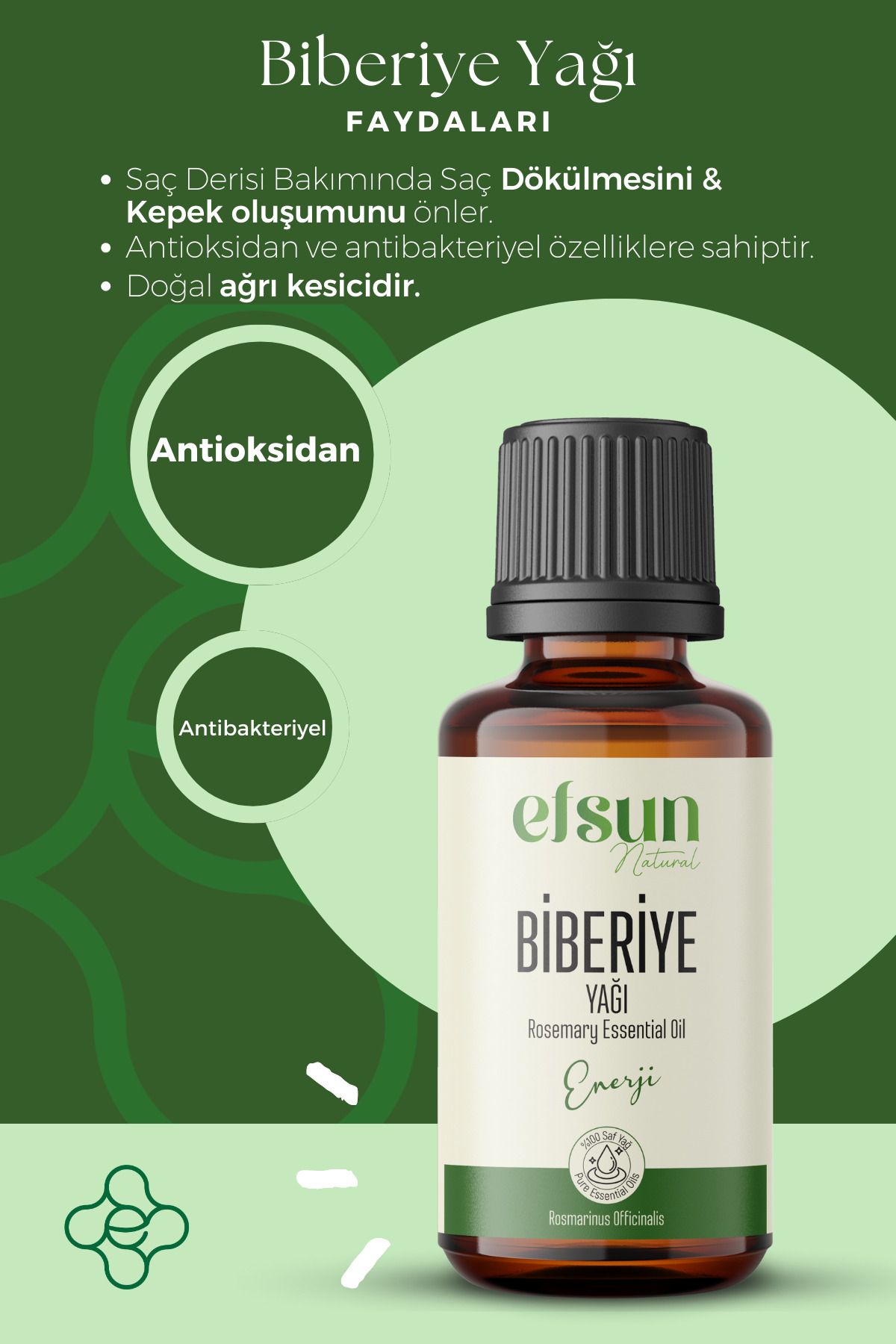 Biberiye Uçucu Yağı %100 Doğal Saf 10 ml