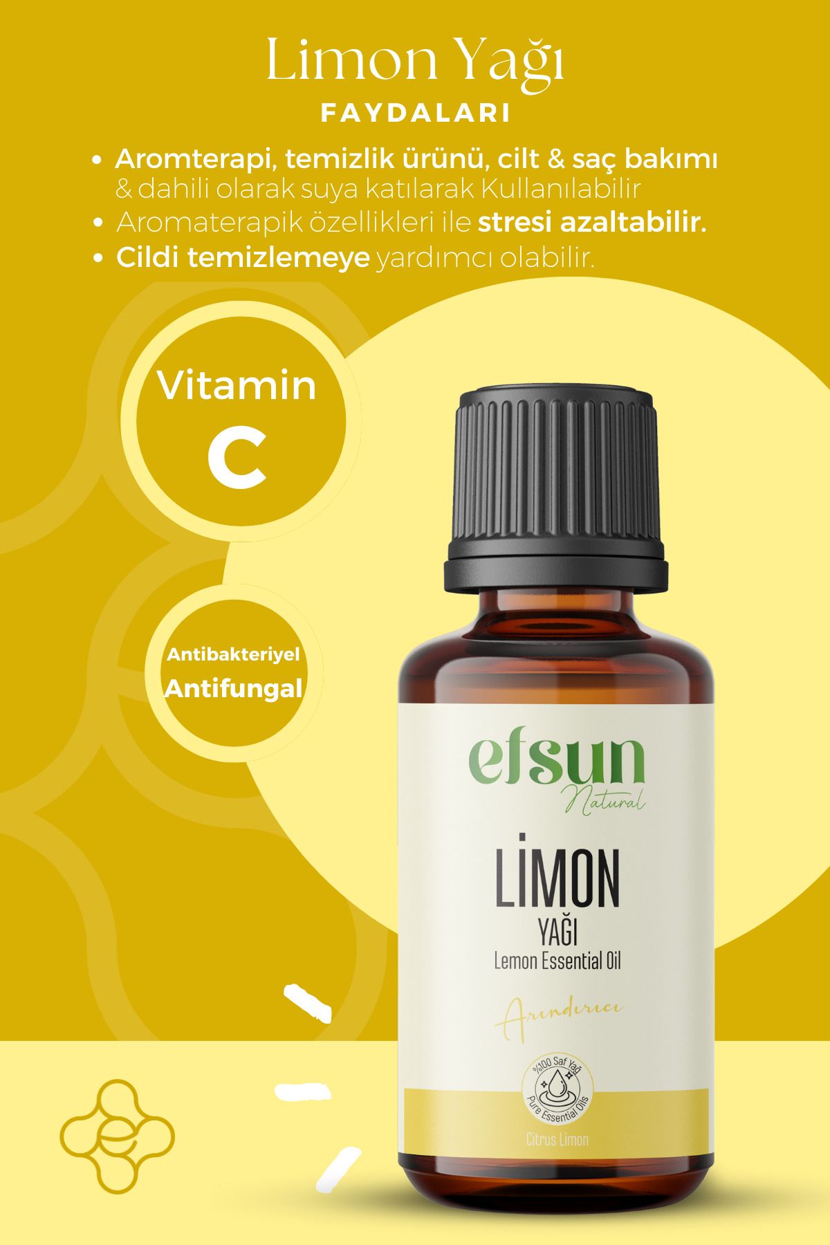 Limon Uçucu Yağı %100 Doğal Saf 10 ml