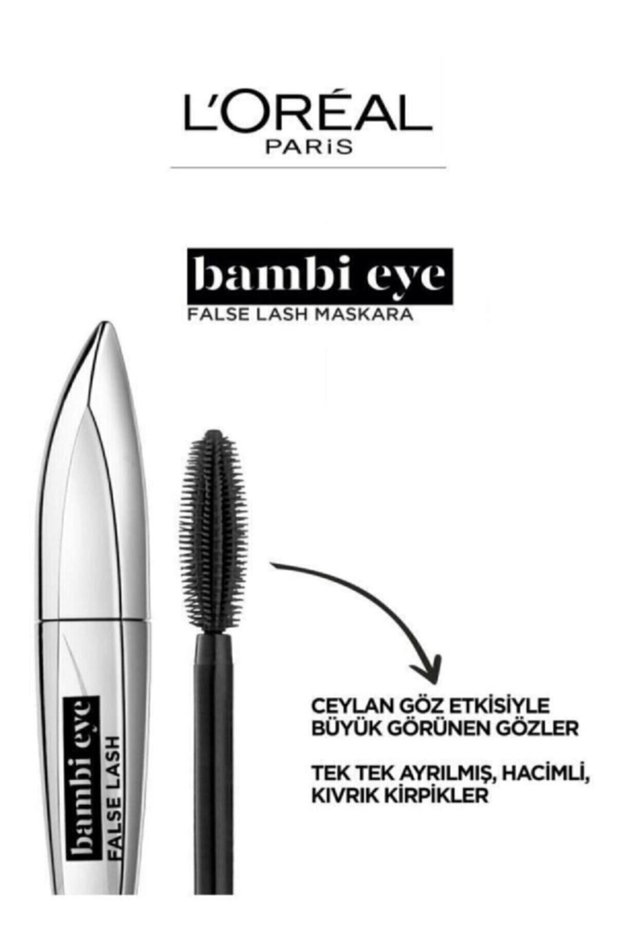 Super Bambi Eye Ceylan Göz Etkili Süper Siyah Maskara _loreal