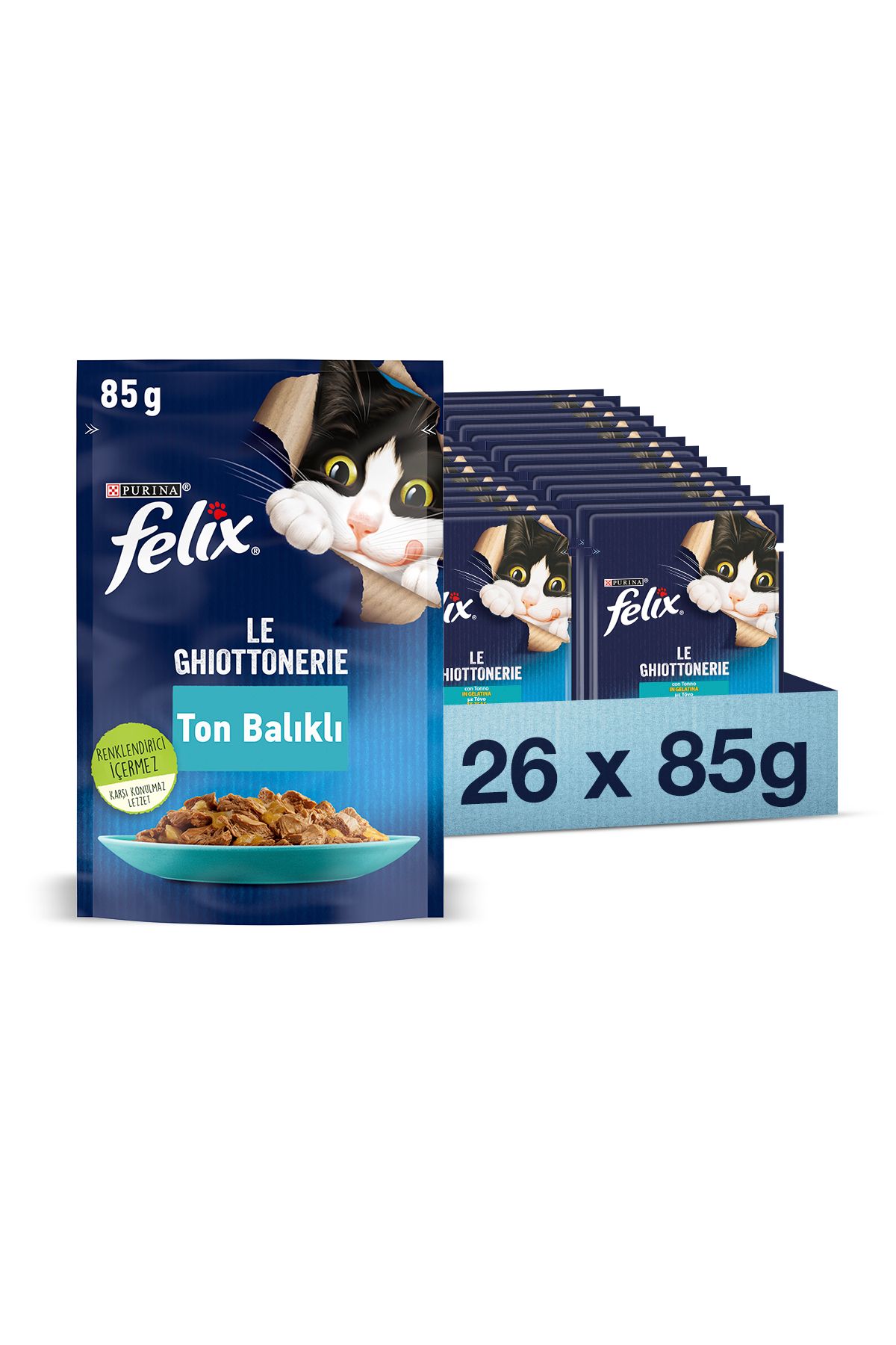 FELİXTon Balıklı Yaş KediMaması 85 gr X 26 Ad...