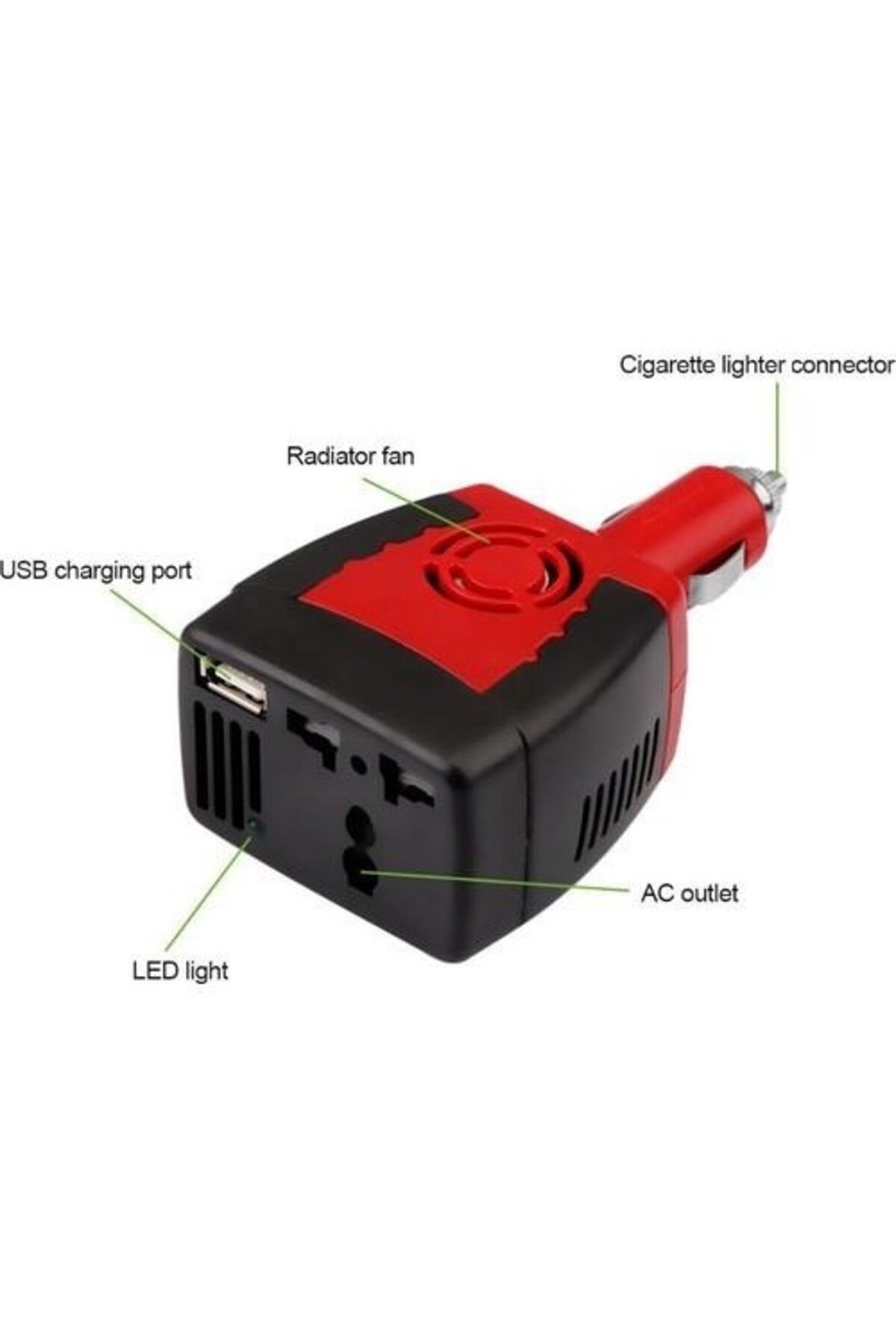 150 watt inverter 12 volt 220 volt çevirici 150W Araç Çakmak Power Inverter 12V To 220V Invertör Çev